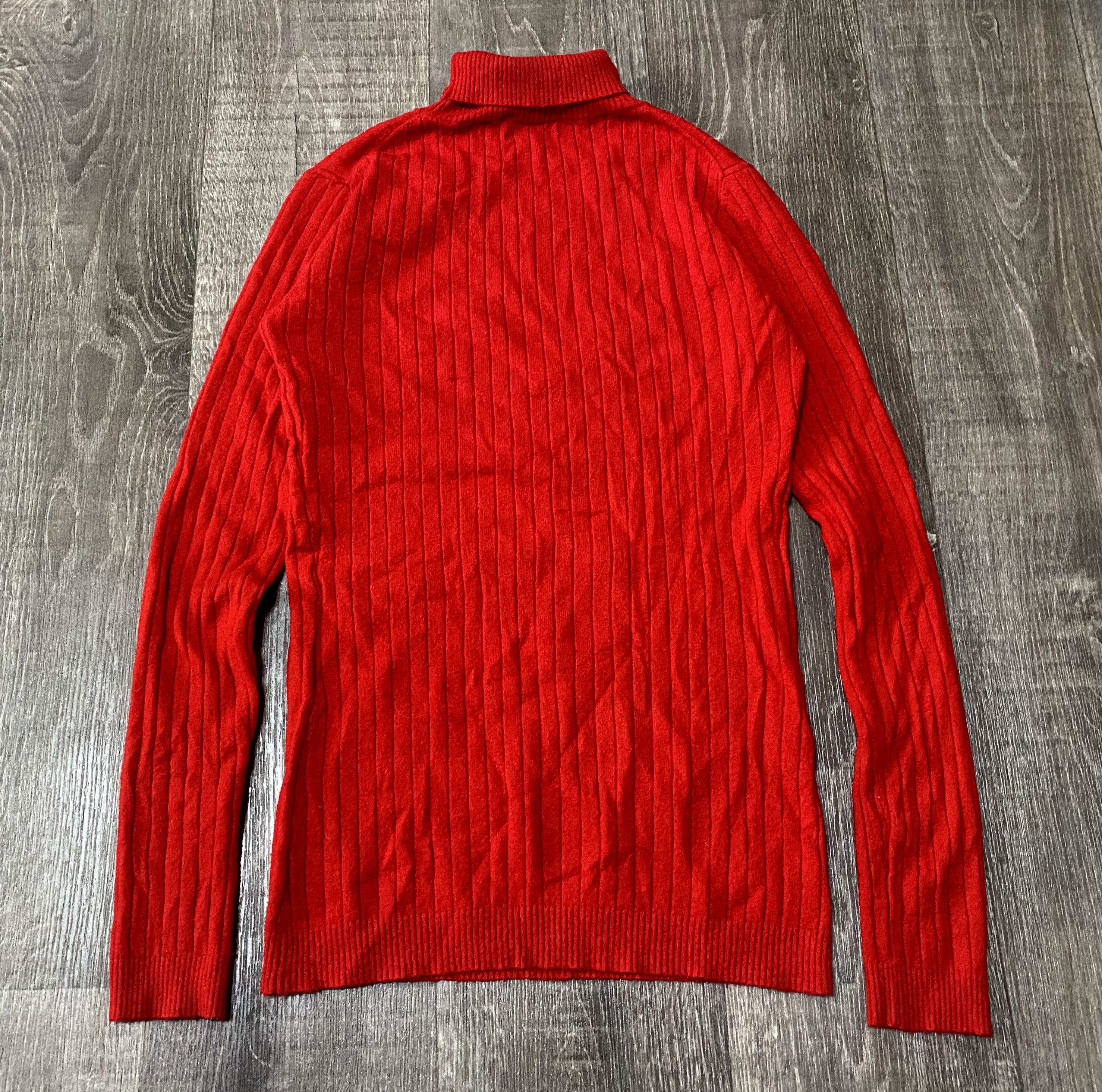 Dior Women's Christian Dior Vintage Red Turtleneck Sweater Size S / US 4 / IT 40 - 4 Thumbnail