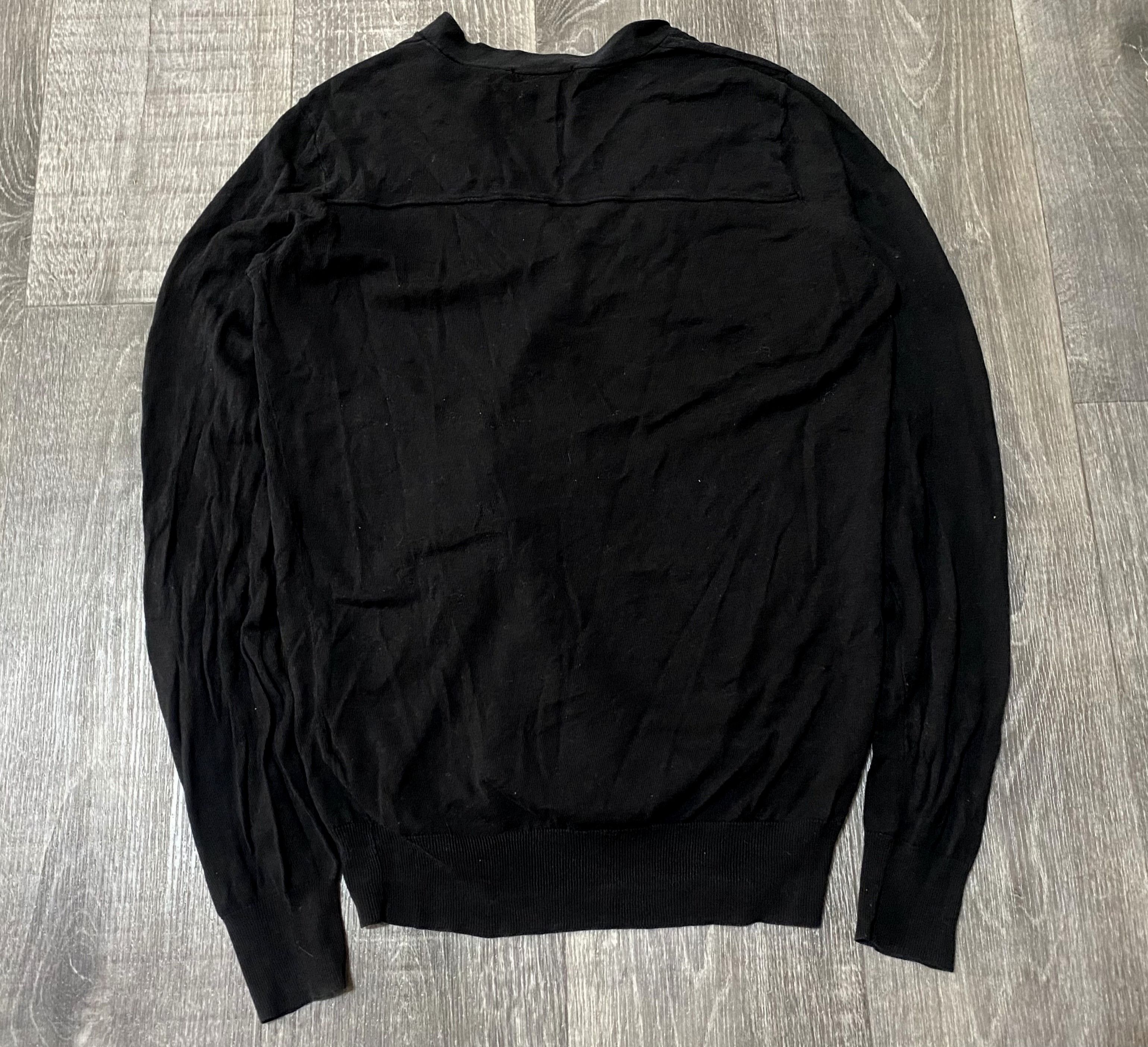 Jil Sander × Uniqlo Jil Sander Uniqlo Black Silk Cotton Button Cardigan Sweater Size US XS / EU 42 / 0 - 3 Thumbnail