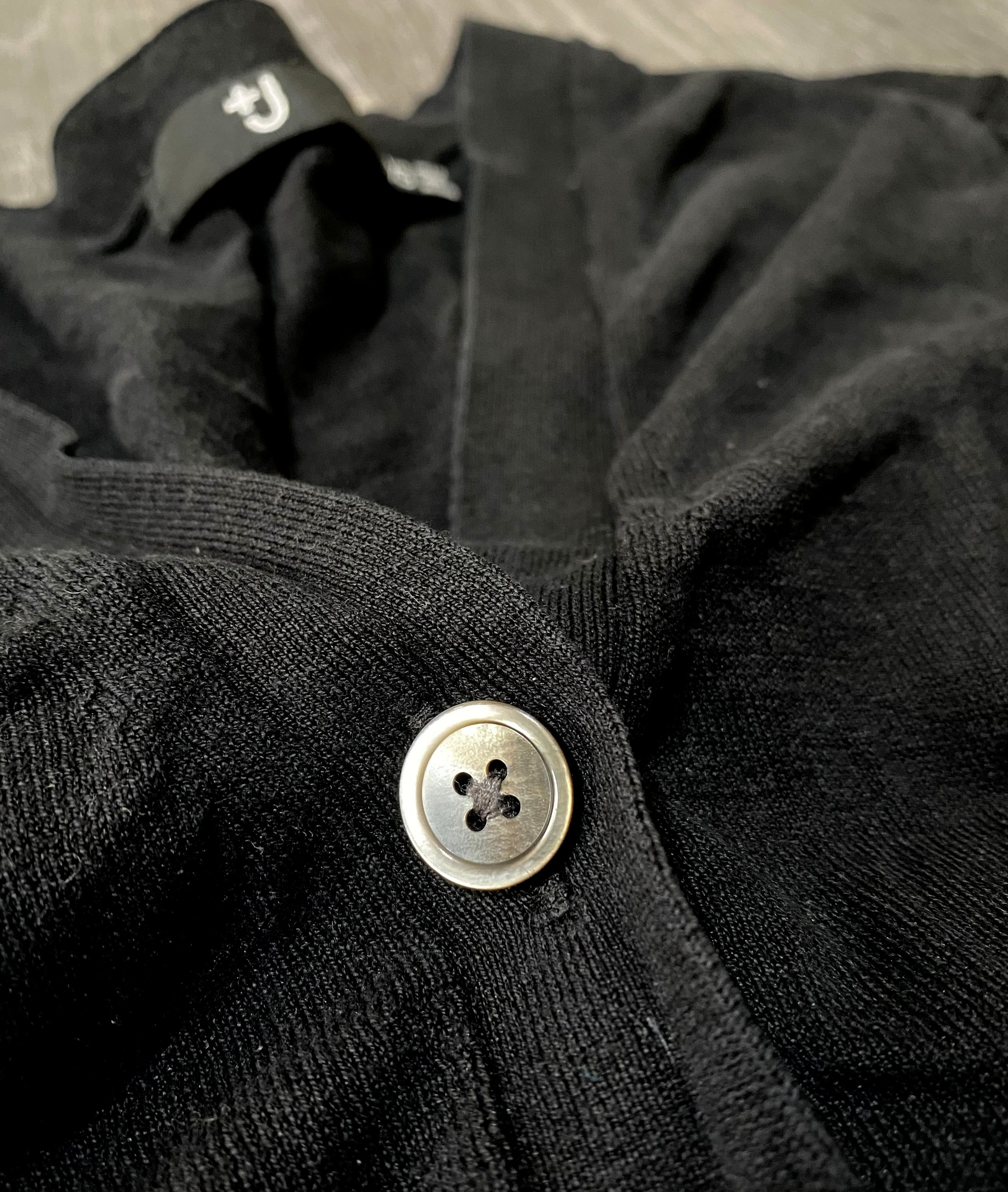 Jil Sander × Uniqlo Jil Sander Uniqlo Black Silk Cotton Button Cardigan Sweater Size US XS / EU 42 / 0 - 7 Thumbnail