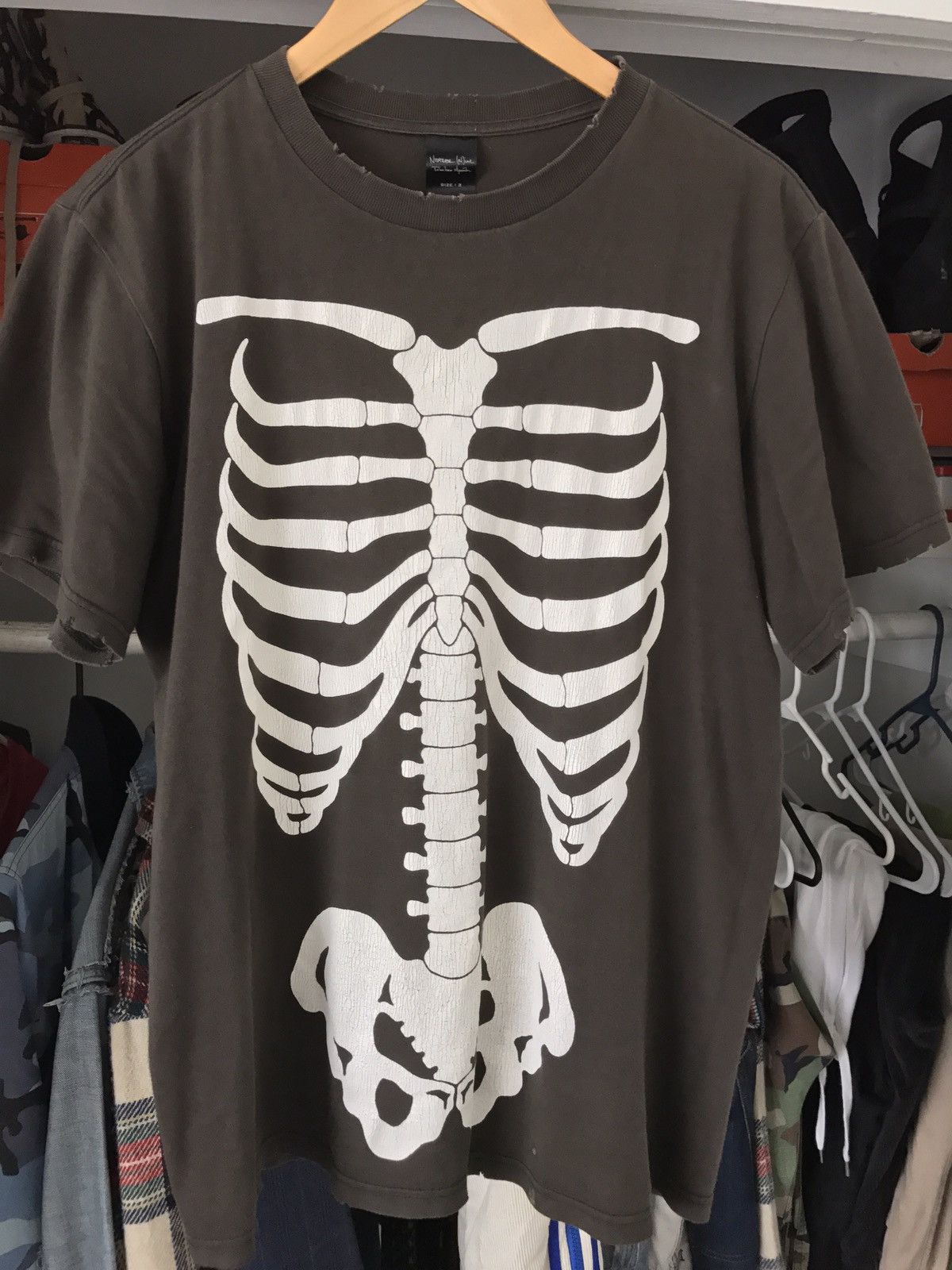 Number (N)ine Number Nine Skeleton Shirt | Grailed