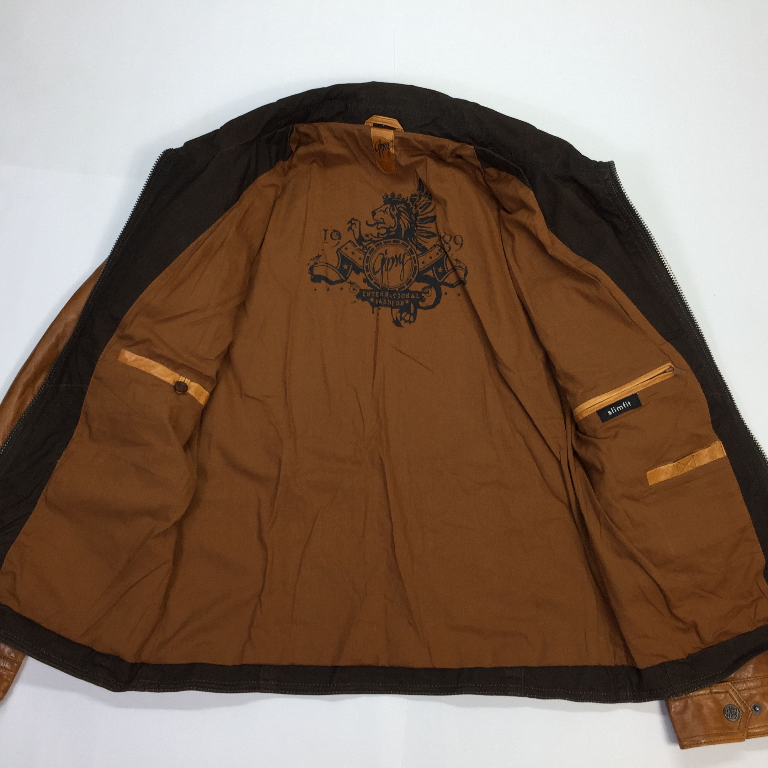 Gypsy Gipsy Wax Leather vintage Jacket Size US L / EU 52-54 / 3 - 10 Thumbnail