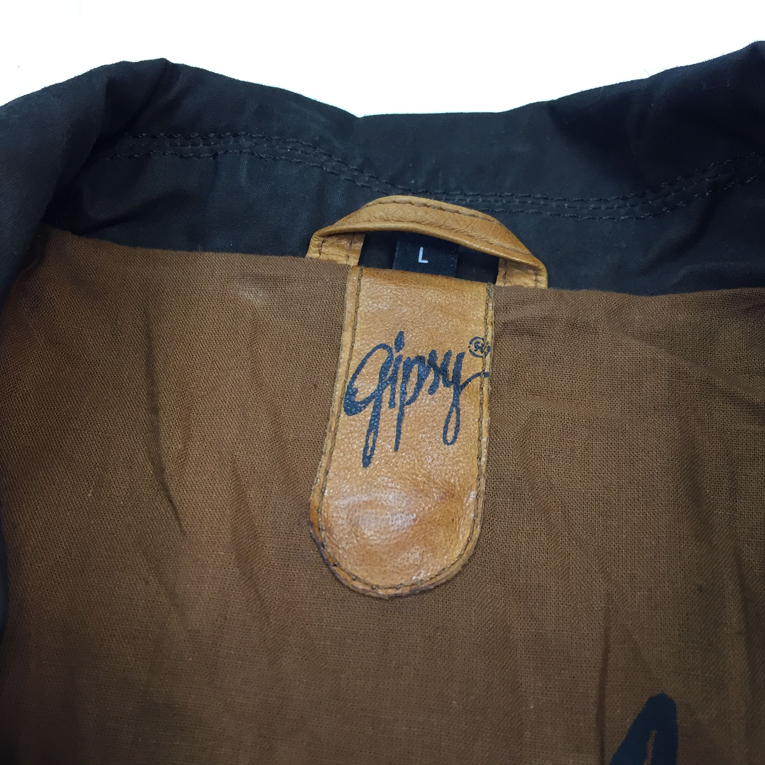 Gypsy Gipsy Wax Leather vintage Jacket Size US L / EU 52-54 / 3 - 5 Thumbnail