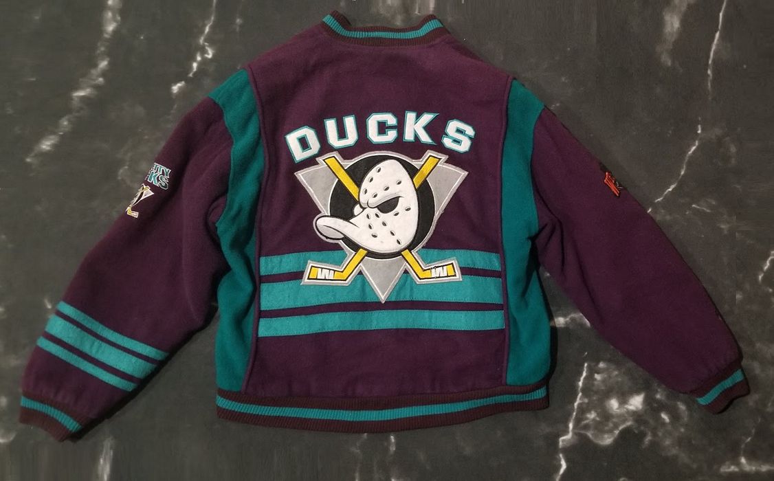 Vintage Nutmeg by Campri Mighty Ducks Wool Varsity Bomber Jacket Grailed