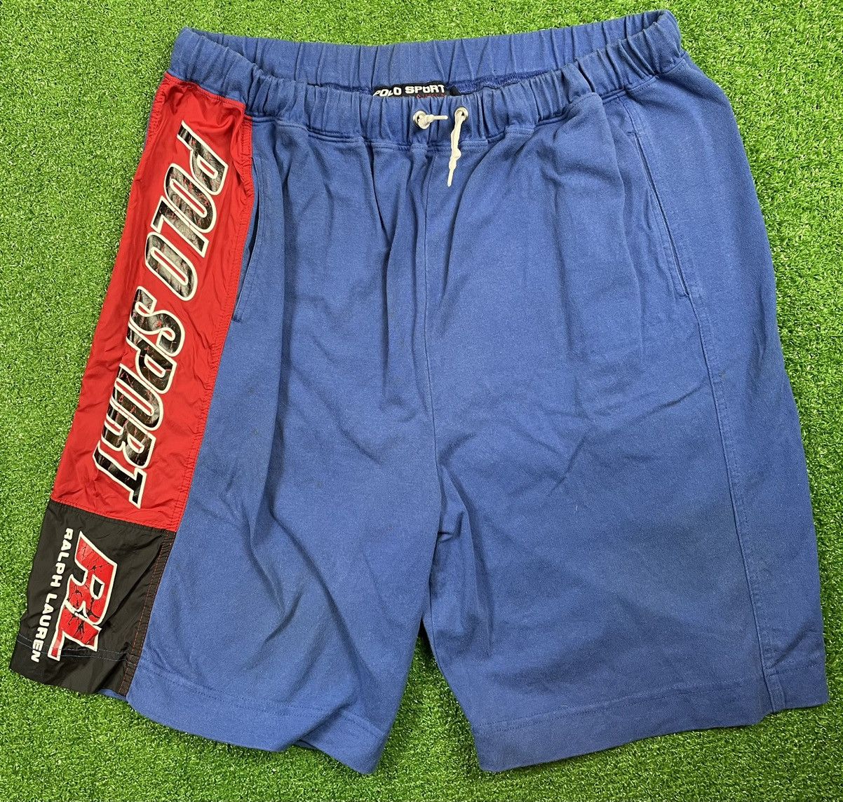 Vintage 90s Polo Sport Shorts Ralph Lauren Royal Blue Rare