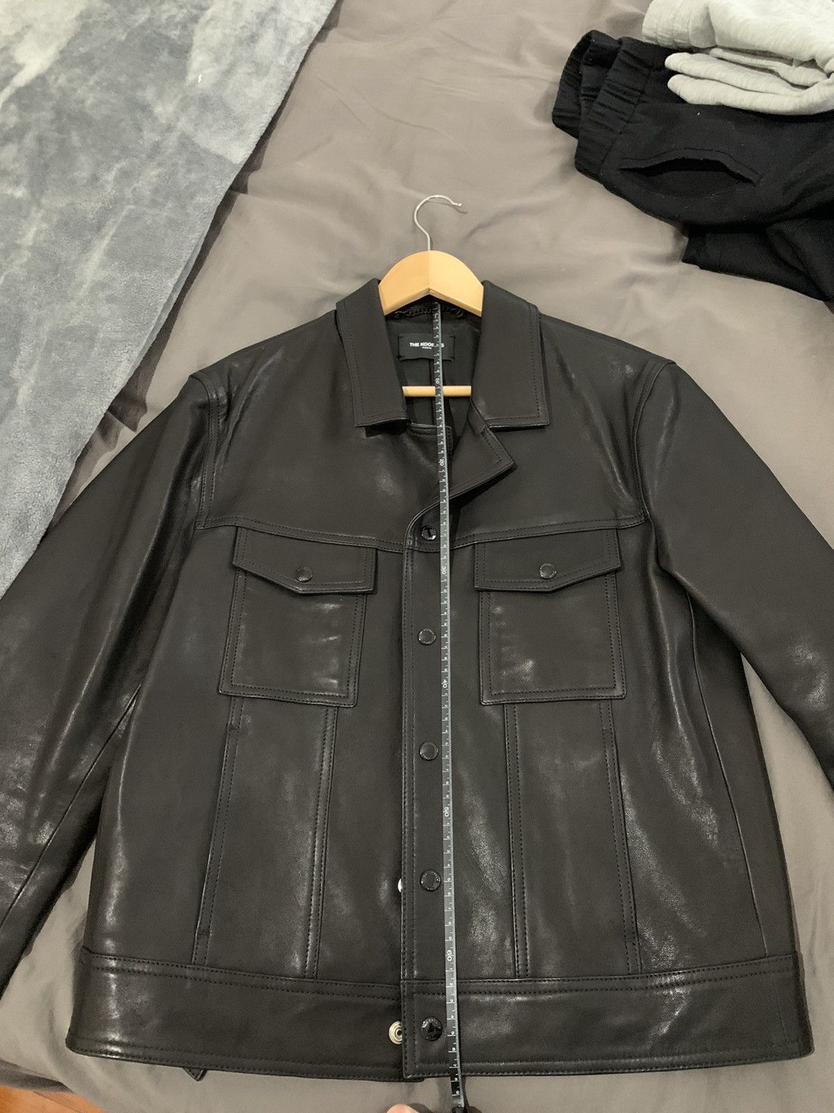 The Kooples Amazing (worn once) lamb skin leather trucker jacket Size US L / EU 52-54 / 3 - 3 Thumbnail
