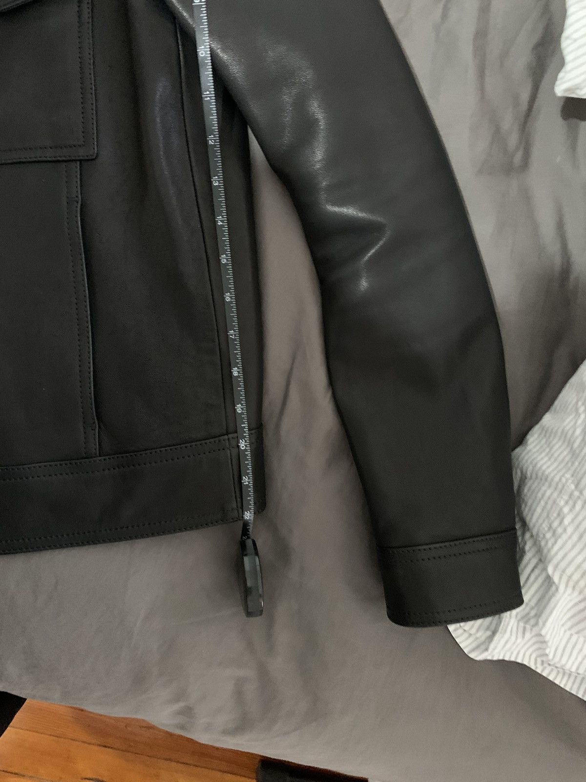 The Kooples Amazing (worn once) lamb skin leather trucker jacket Size US L / EU 52-54 / 3 - 2 Thumbnail