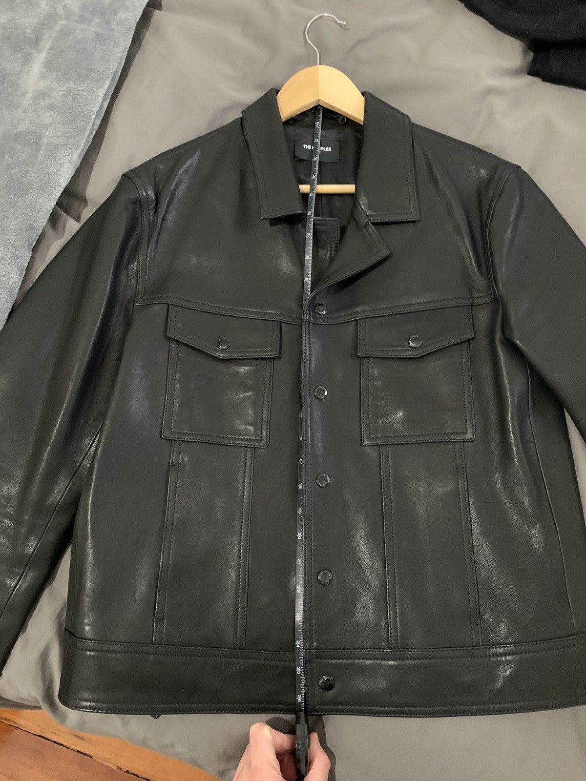 The Kooples Amazing (worn once) lamb skin leather trucker jacket Size US L / EU 52-54 / 3 - 1 Thumbnail