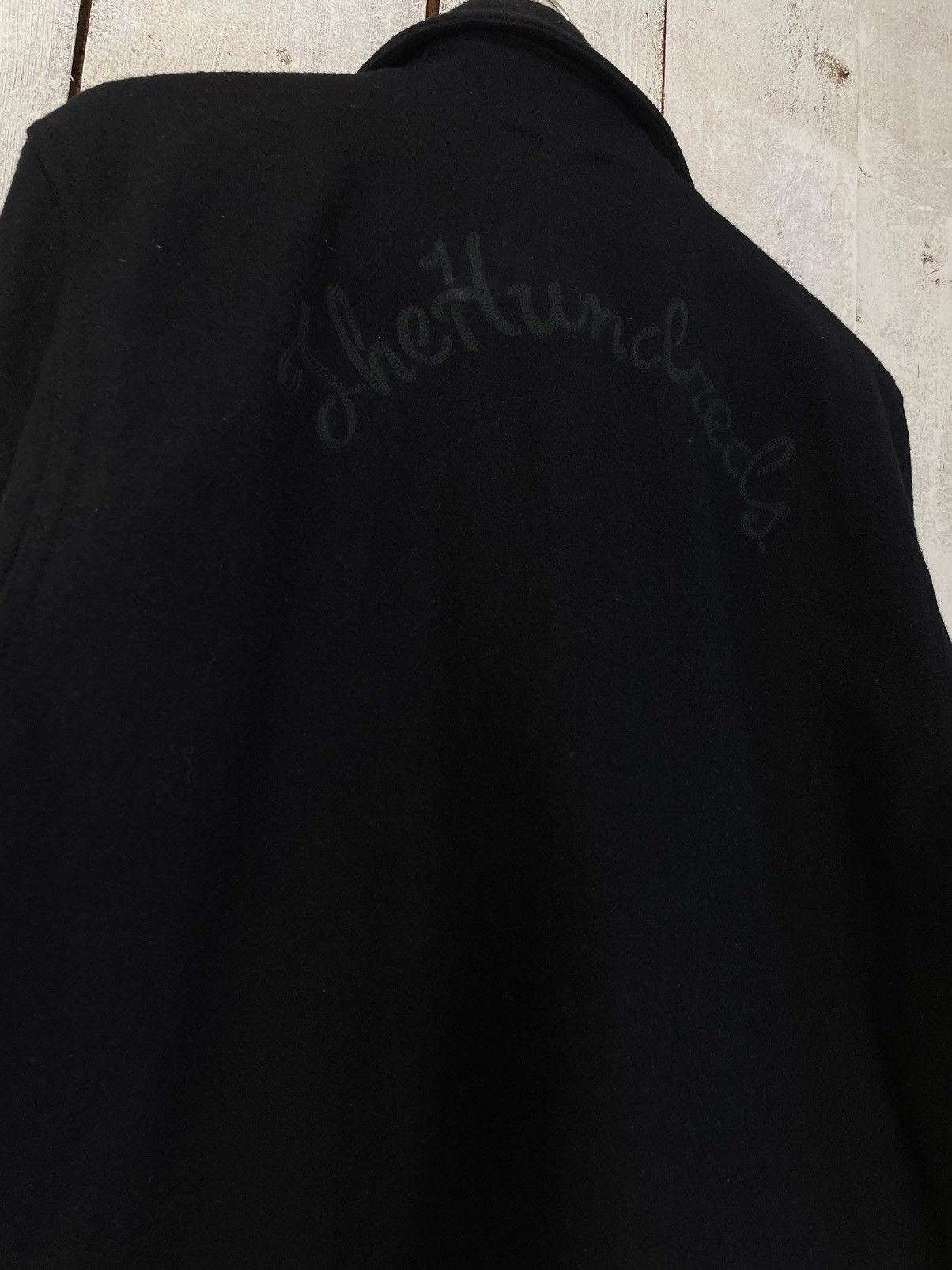 The Hundreds The Hundreds Black Wool Double Brested Big Logo Coat Size US L / EU 52-54 / 3 - 9 Thumbnail