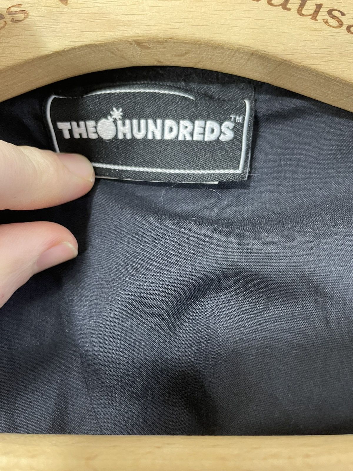 The Hundreds The Hundreds Black Wool Double Brested Big Logo Coat Size US L / EU 52-54 / 3 - 12 Thumbnail