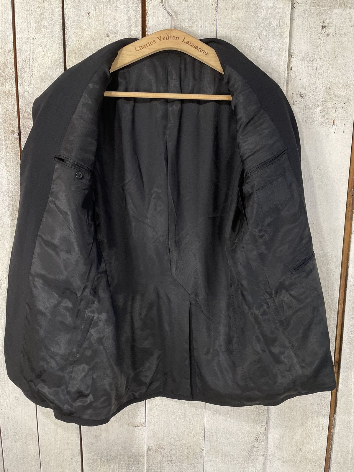 Prada Prada Milano Black Wool Blazer Jacket Made in Italy Size 50R - 7 Thumbnail