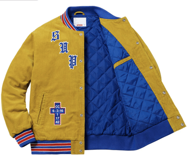 Supreme Supreme Old English Corduroy Varsity Jacket Size US M / EU 48-50 / 2 - 6 Thumbnail