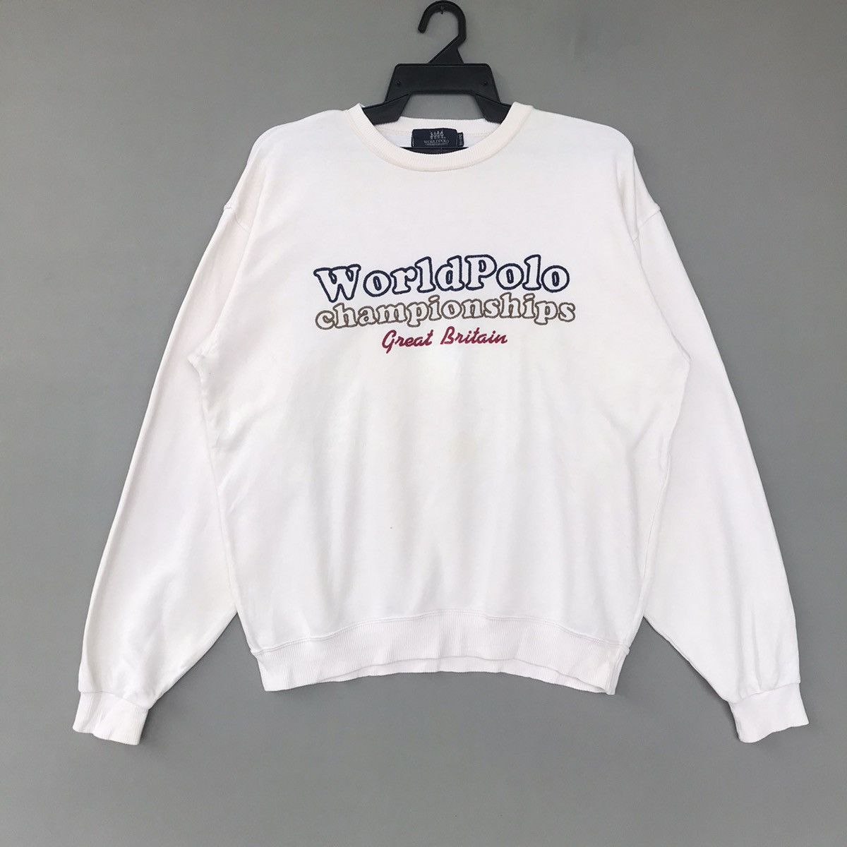 Vintage Vintage!! World Polo Championships Great Britain Spell Out Size US M / EU 48-50 / 2 - 1 Thumbnail