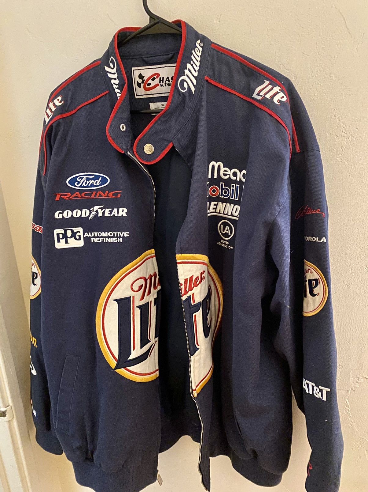 Chase Authentics rusty wallace 2 chase miller lite nascar jacket Grailed
