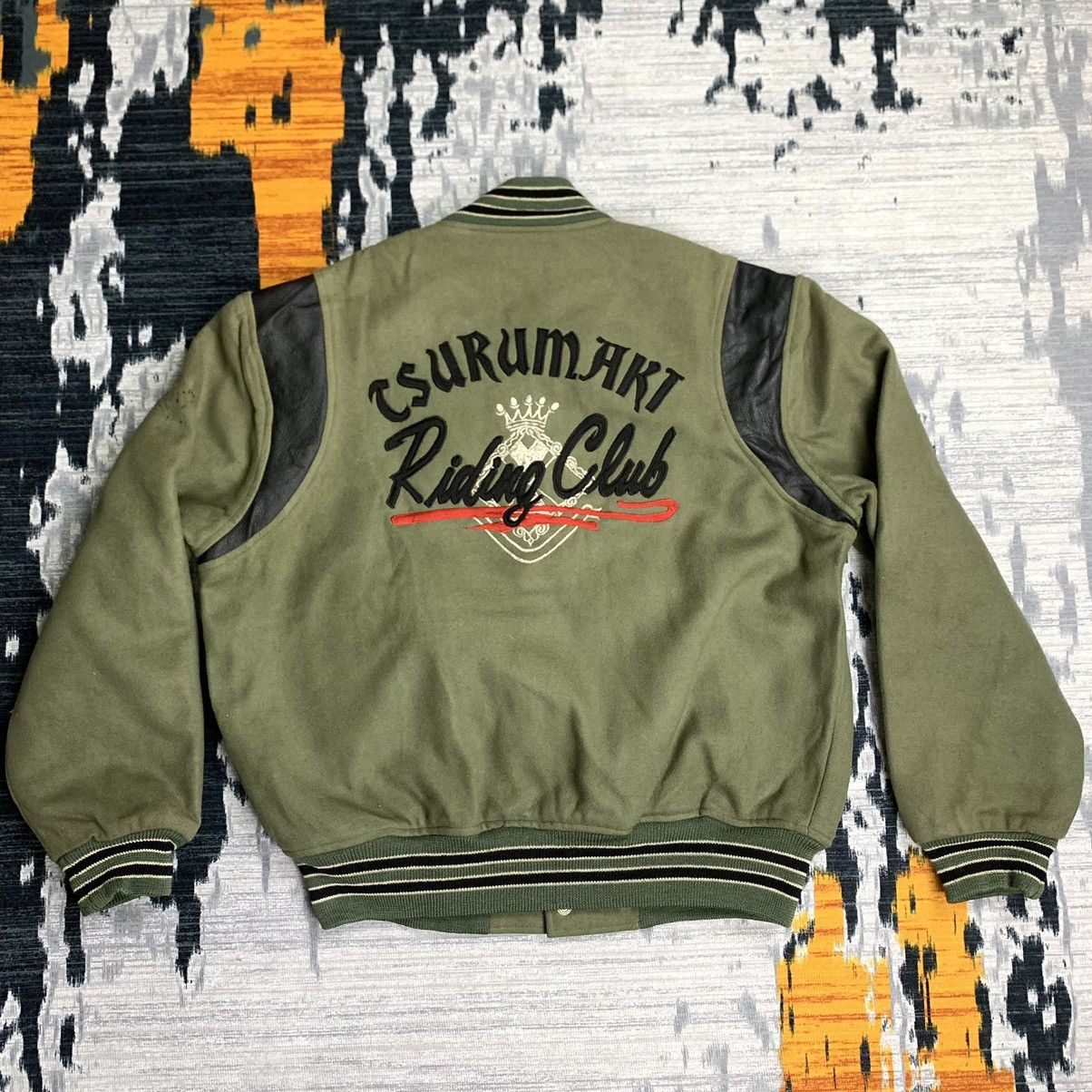 Japanese Brand 🔥NN14🔥Horsy art TSURUMAKI wool varsity jackets Size US L / EU 52-54 / 3 - 1 Thumbnail