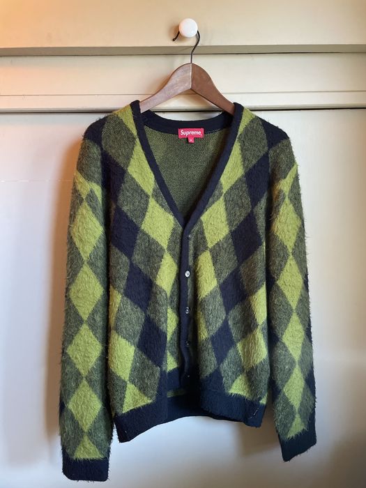 Supreme argyle outlet cardigan