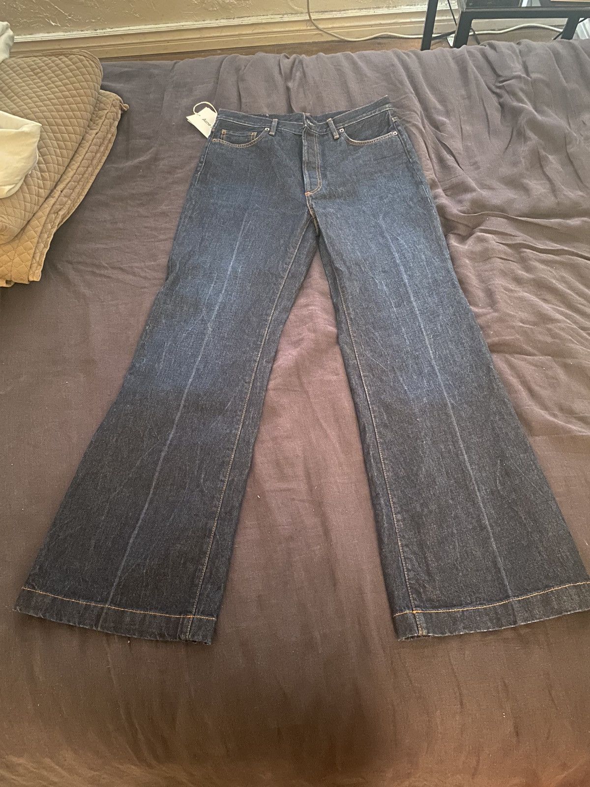 Acne Studios 1978 First Blue Bootcut Denim | Grailed