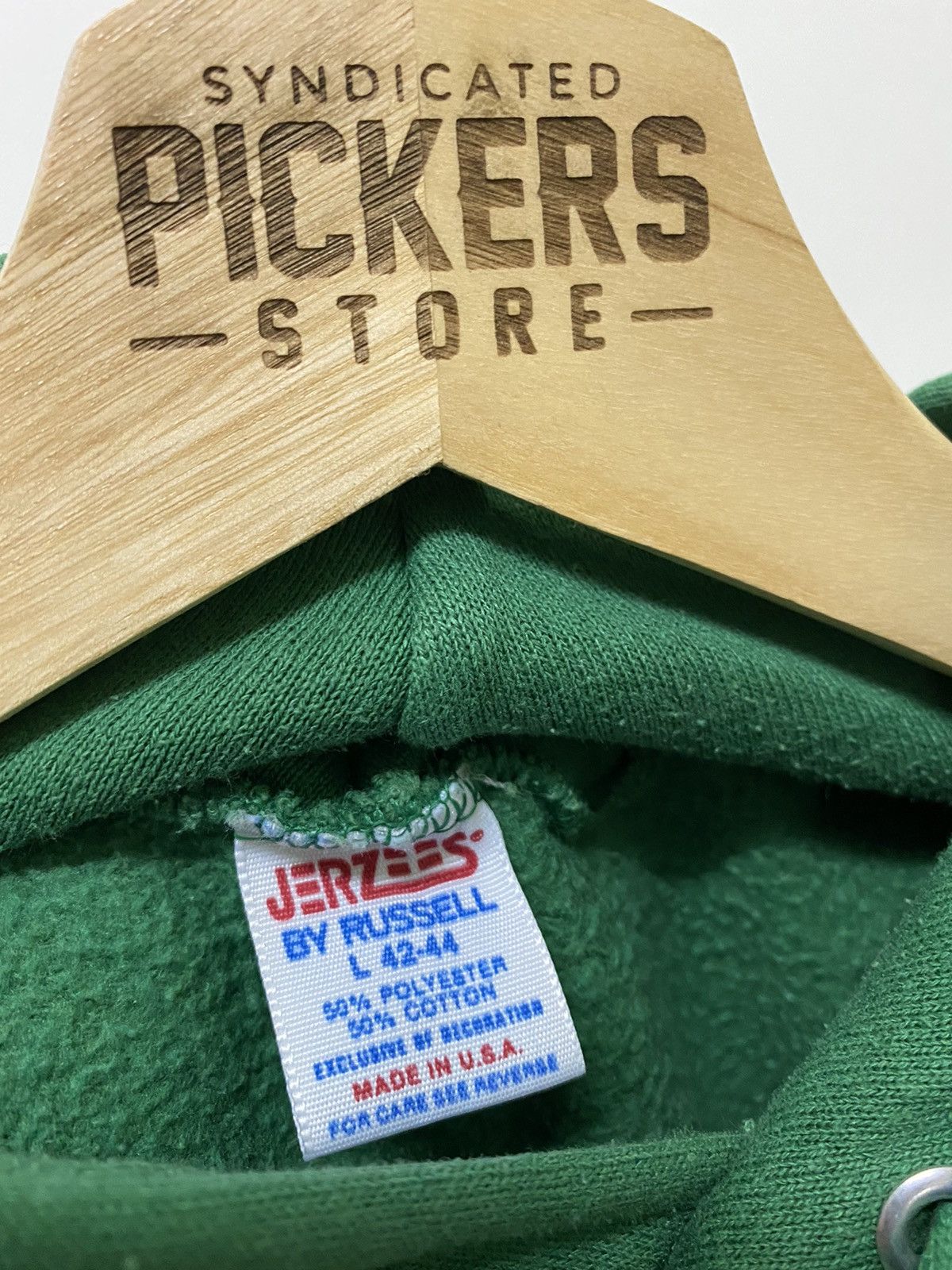 Russell Athletic Vintage 80s SHAMROCK RUN HOODIES BIG LOGO PULLOVER SPELLOUT Size US M / EU 48-50 / 2 - 5 Thumbnail