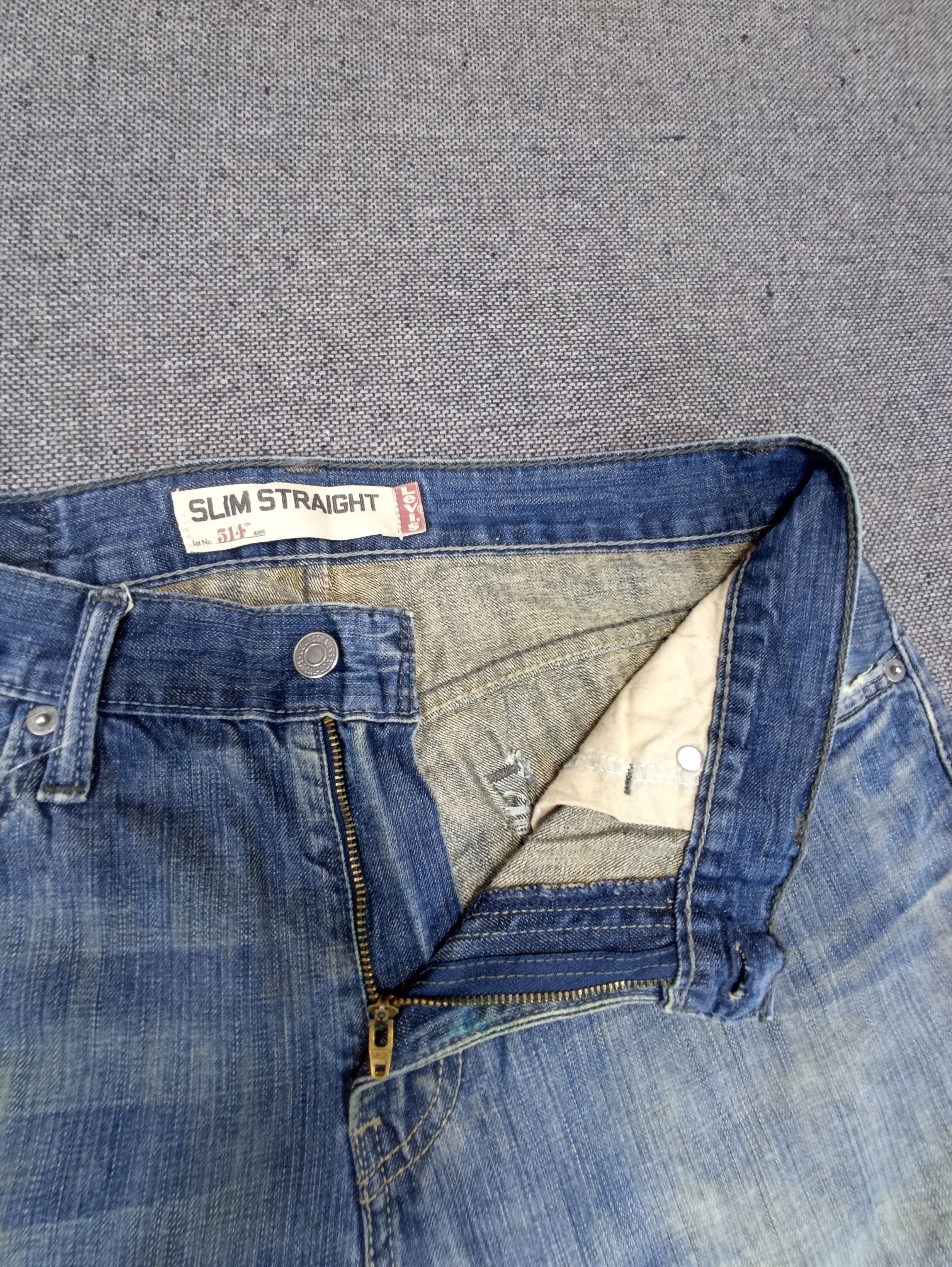 Jean × Levi's × Vintage Vintage Levis 514 Rusty Distress Jeans 32 X 32 - J134 Size US 33 - 3 Thumbnail