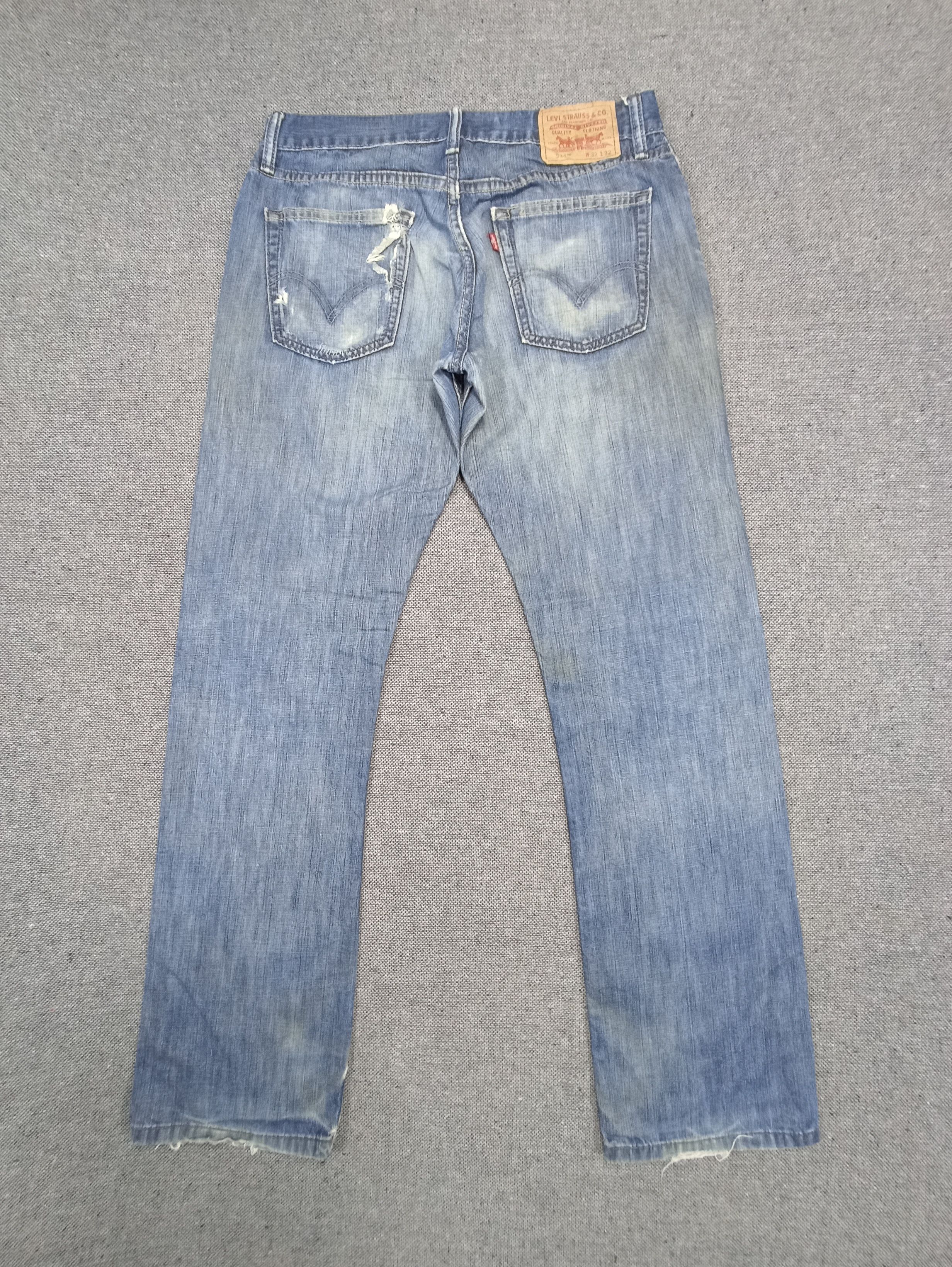 Jean × Levi's × Vintage Vintage Levis 514 Rusty Distress Jeans 32 X 32 - J134 Size US 33 - 2 Thumbnail
