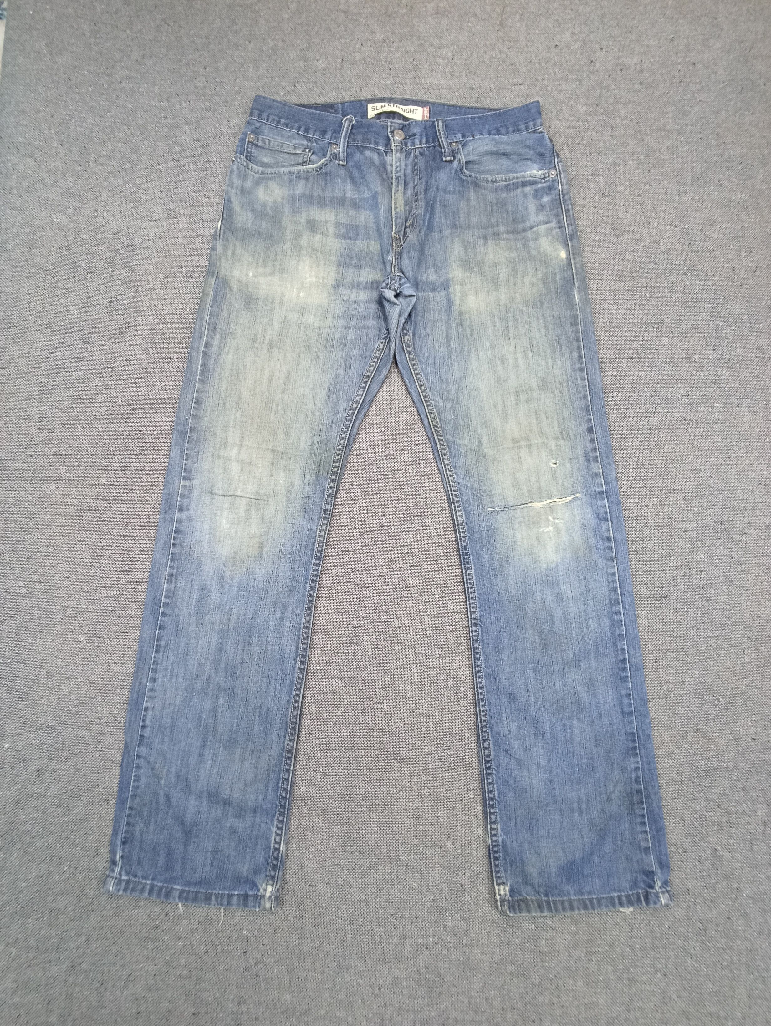 Jean × Levi's × Vintage Vintage Levis 514 Rusty Distress Jeans 32 X 32 - J134 Size US 33 - 1 Thumbnail
