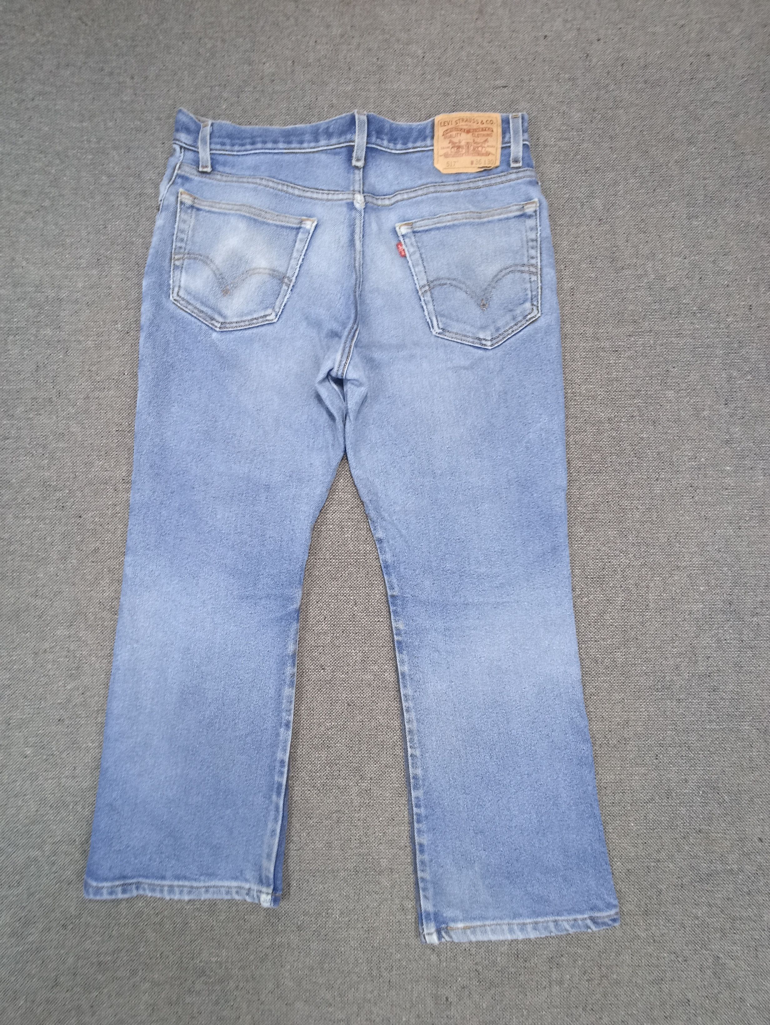 Jean × Levi's × Vintage Vintage Levis 517 Rare Flared Cut Jeans - J136 Size US 35 - 2 Thumbnail