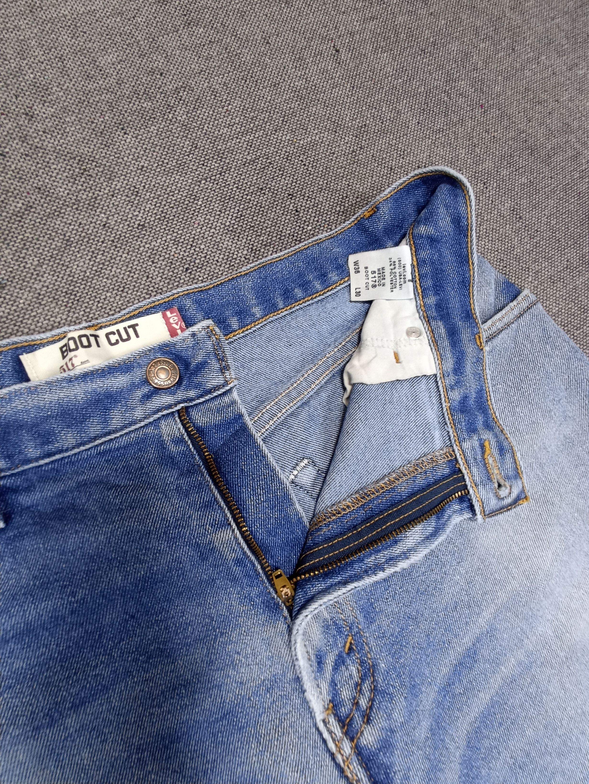 Jean × Levi's × Vintage Vintage Levis 517 Rare Flared Cut Jeans - J136 Size US 35 - 3 Thumbnail