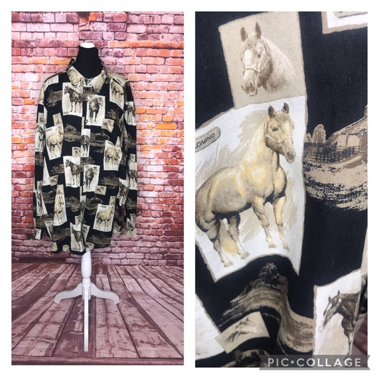 Bit & Bridle Vintage Bit and Bridle Outfitters Country Western Shirt