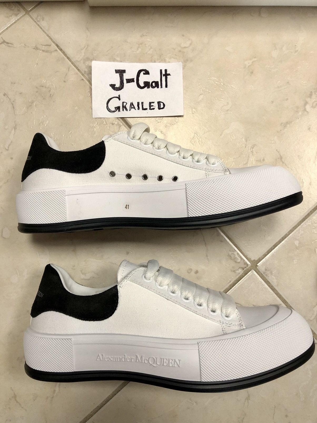 Alexander McQueen McQueen Deck Lace-Up Plimsoll Size US 8 / EU 41 - 8 Thumbnail