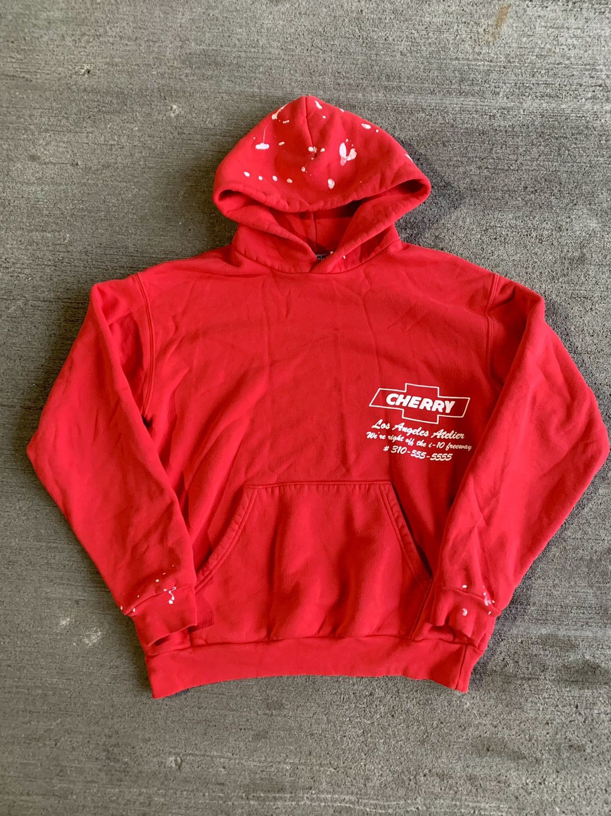 Cherry LA × Designer × Streetwear Cherry LA Hoodie Red Worn by