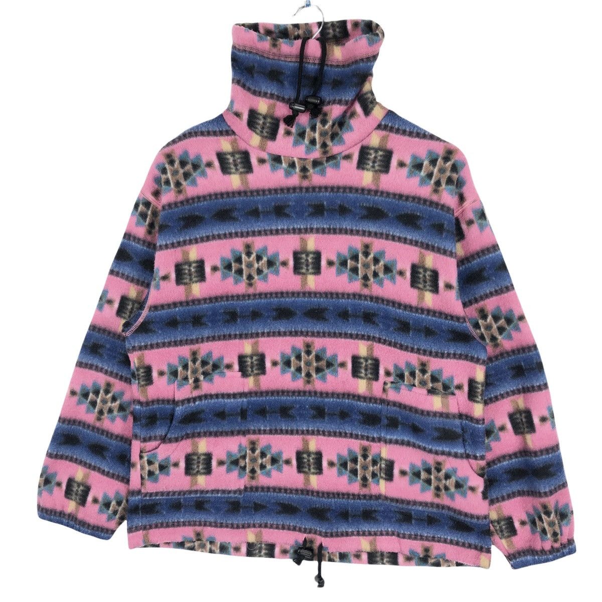 Native Vintage 90s Gavol Turtleneck Fleece Sweater Navajo Pattern Size US M / EU 48-50 / 2 - 2 Thumbnail