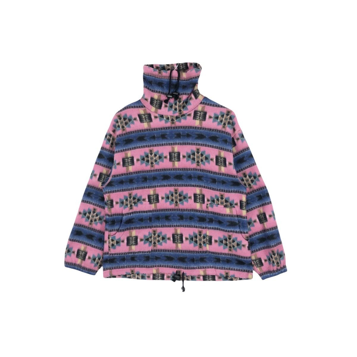 Native Vintage 90s Gavol Turtleneck Fleece Sweater Navajo Pattern Size US M / EU 48-50 / 2 - 3 Thumbnail