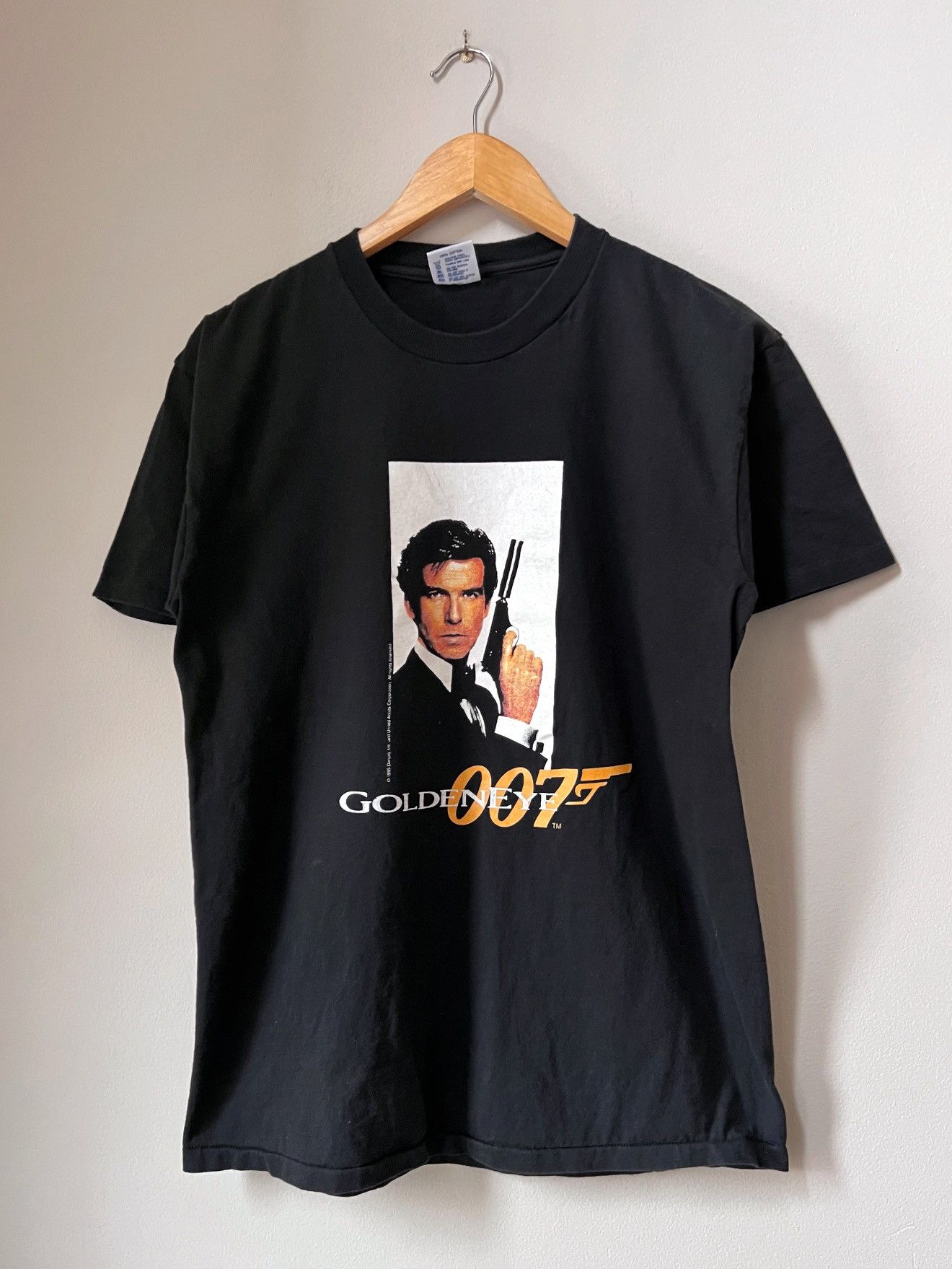 Movie × Nintendo × Vintage Vintage 90's 007 Goldeneye James Bond Movie  Promo Shirt | Grailed