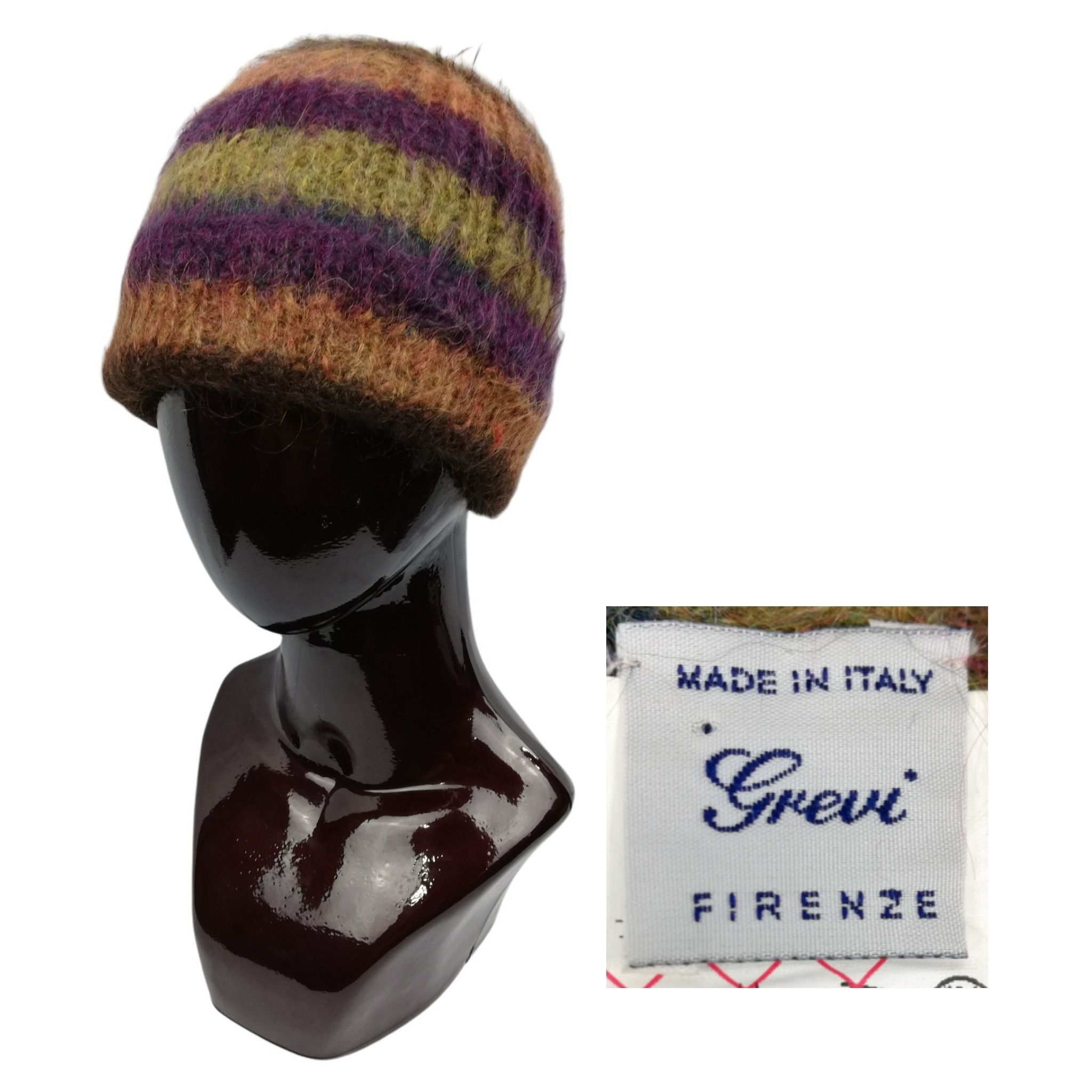 Firenze 🔥DOPE RARE 🇮🇹Grevi FIRENZE Wool Knitted Hat / Beanie Hat Size ONE SIZE - 1 Thumbnail