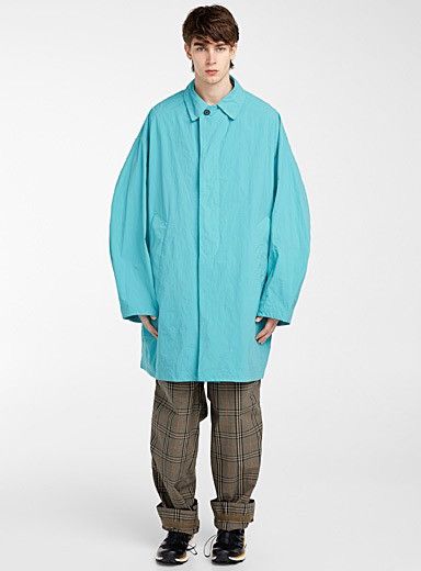 Kolor NEW SS20 $1.2k Nylon Parka Fishtail Turquoise Blue Jacket Size US S / EU 44-46 / 1 - 2 Thumbnail