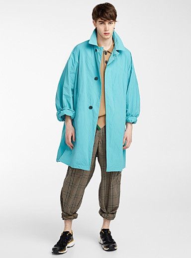 Kolor NEW SS20 $1.2k Nylon Parka Fishtail Turquoise Blue Jacket Size US S / EU 44-46 / 1 - 1 Thumbnail