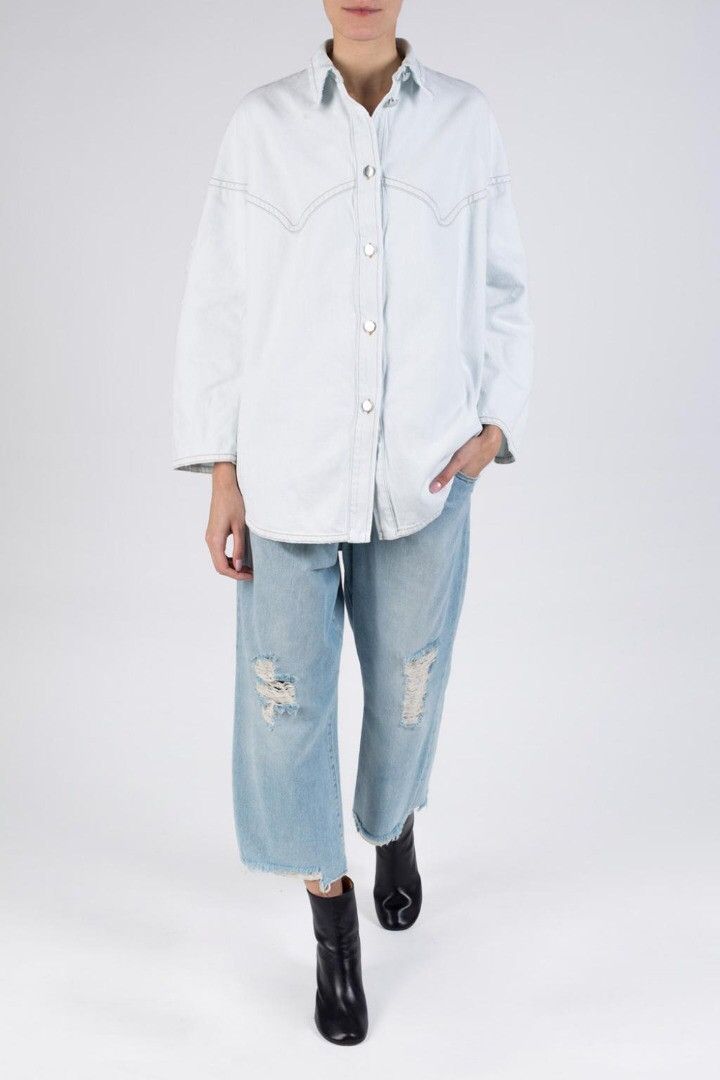 Maison Margiela MM6 Denim Jacket distress Design Size US L / EU 52-54 / 3 - 21 Thumbnail