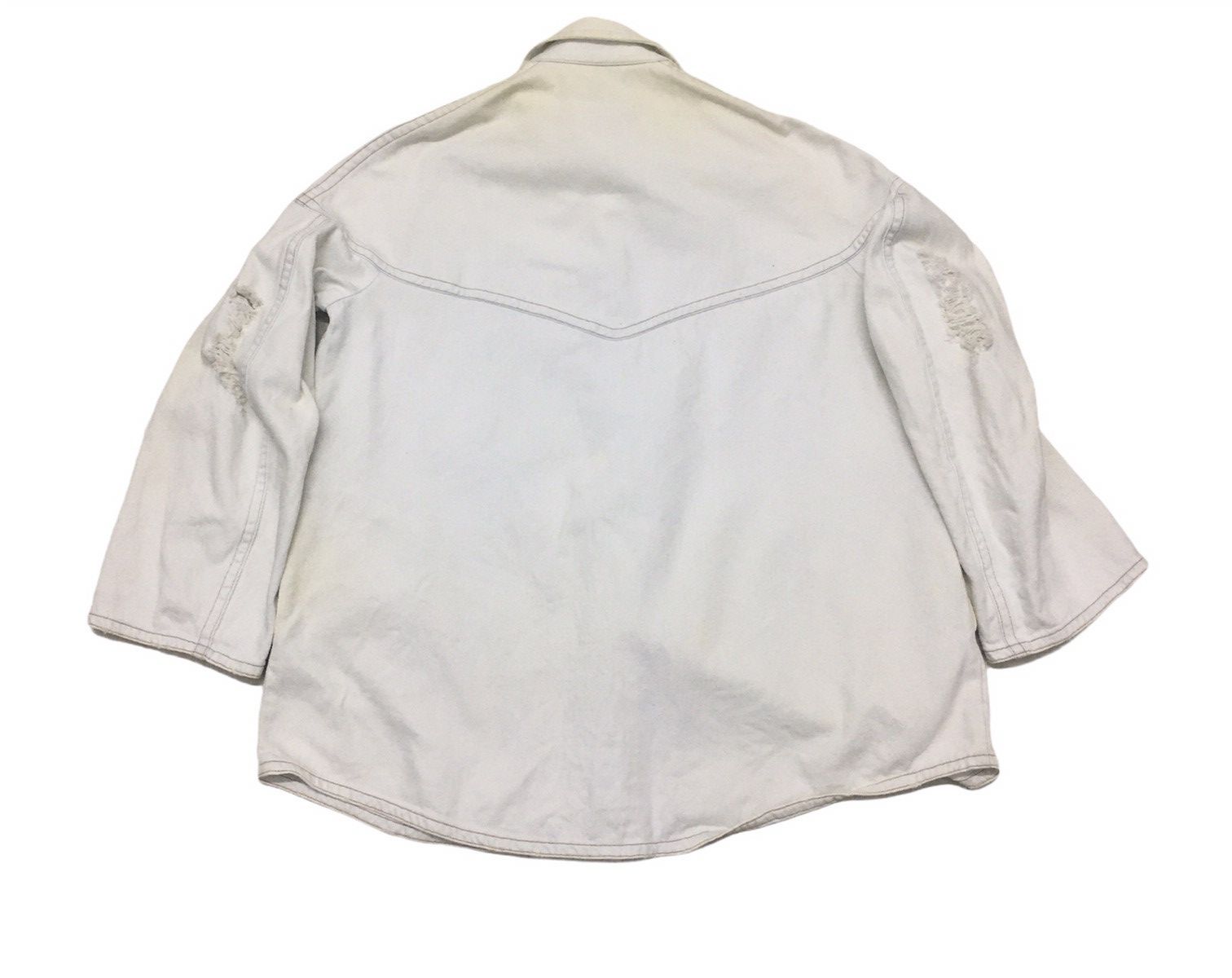 Maison Margiela MM6 Denim Jacket distress Design Size US L / EU 52-54 / 3 - 20 Thumbnail