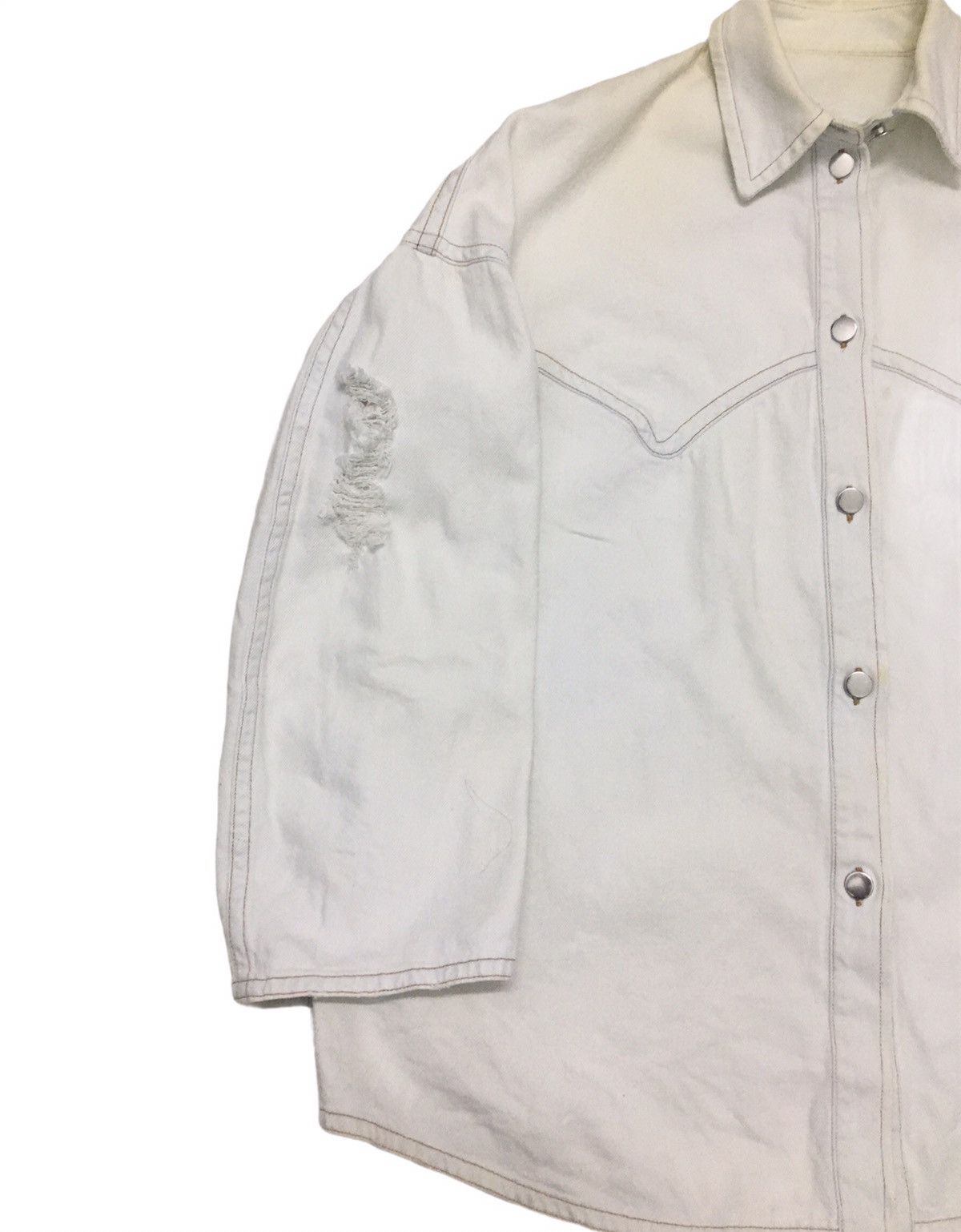 Maison Margiela MM6 Denim Jacket distress Design Size US L / EU 52-54 / 3 - 2 Thumbnail