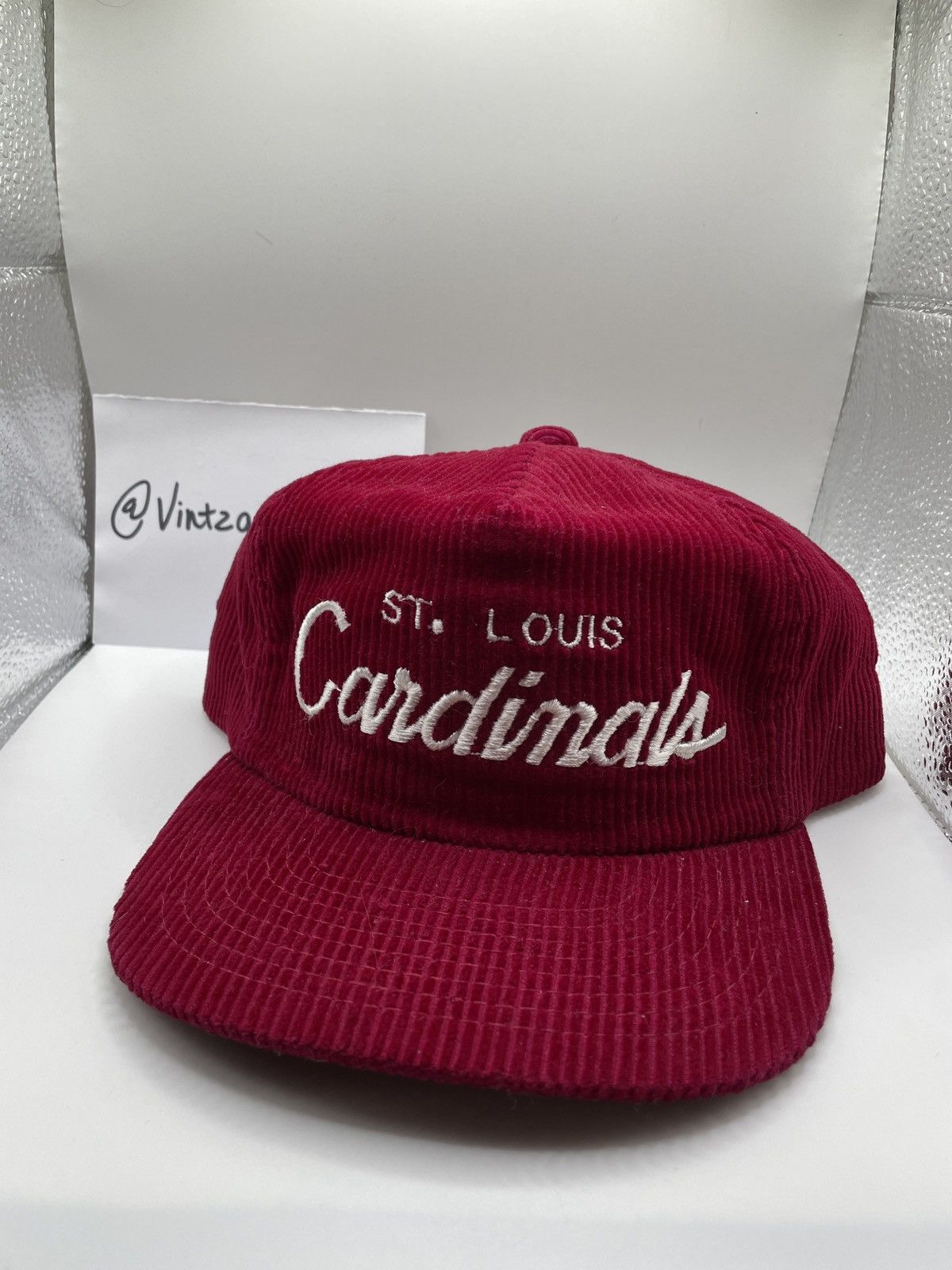 ST LOUIS CARDINAL corduroy hat sports specialties the cord