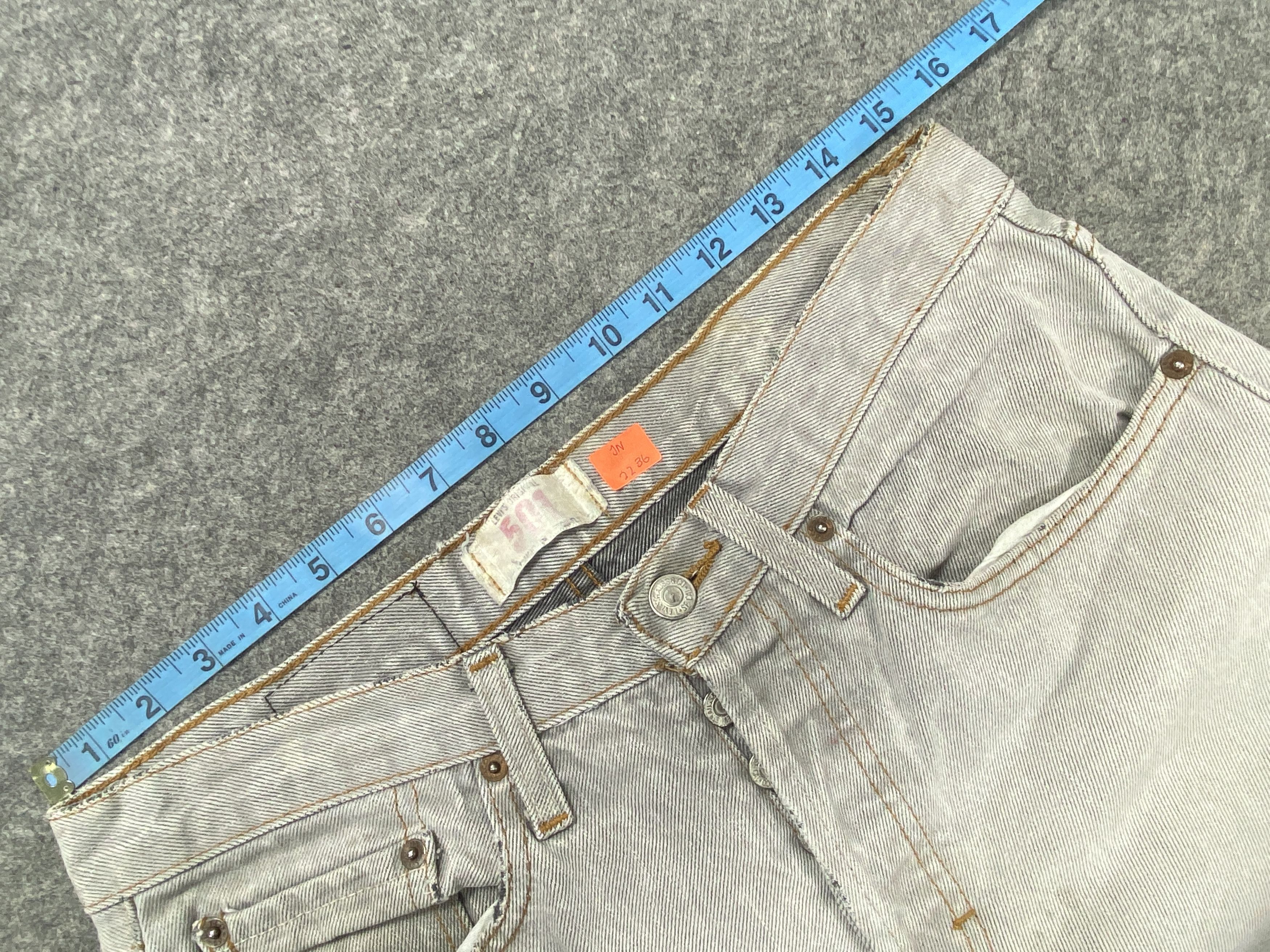 Levi's × Levi's Vintage Clothing × Vintage Faded Grey Vintage Levi's 501 Jeans 31x29.5 Denim Size US 31 - 6 Thumbnail