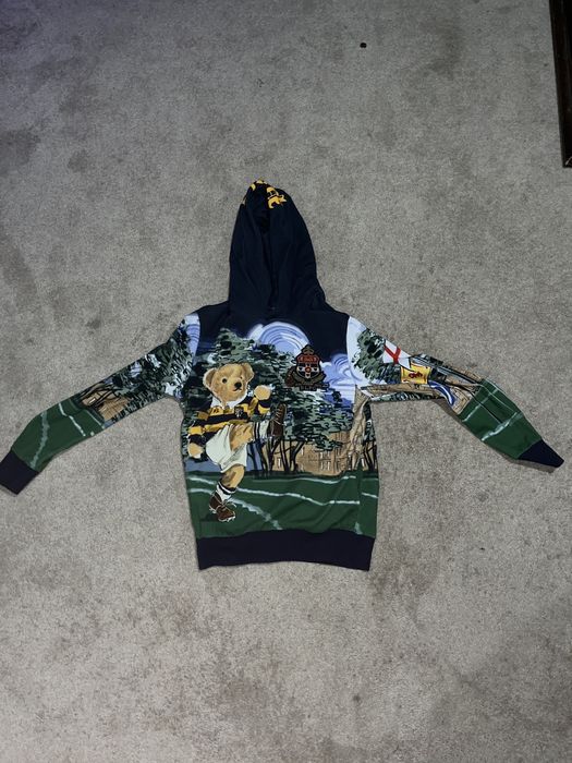 Ralph lauren rugby hot sale bear hoodie