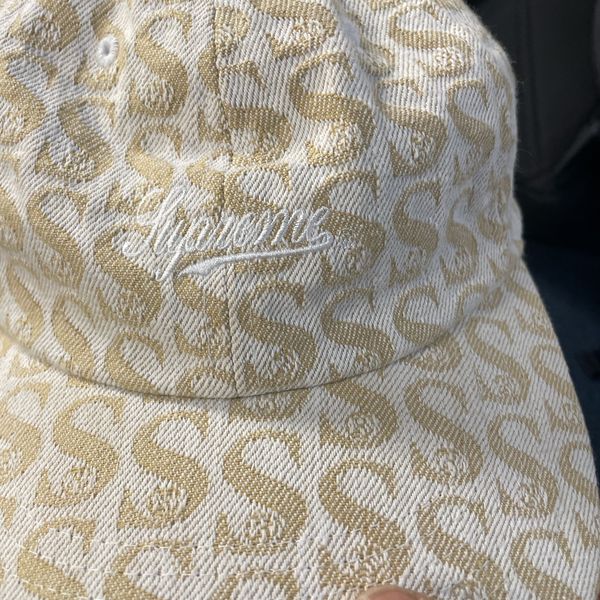 Supreme Supreme Monogram Denim 6-Panel Tan | Grailed