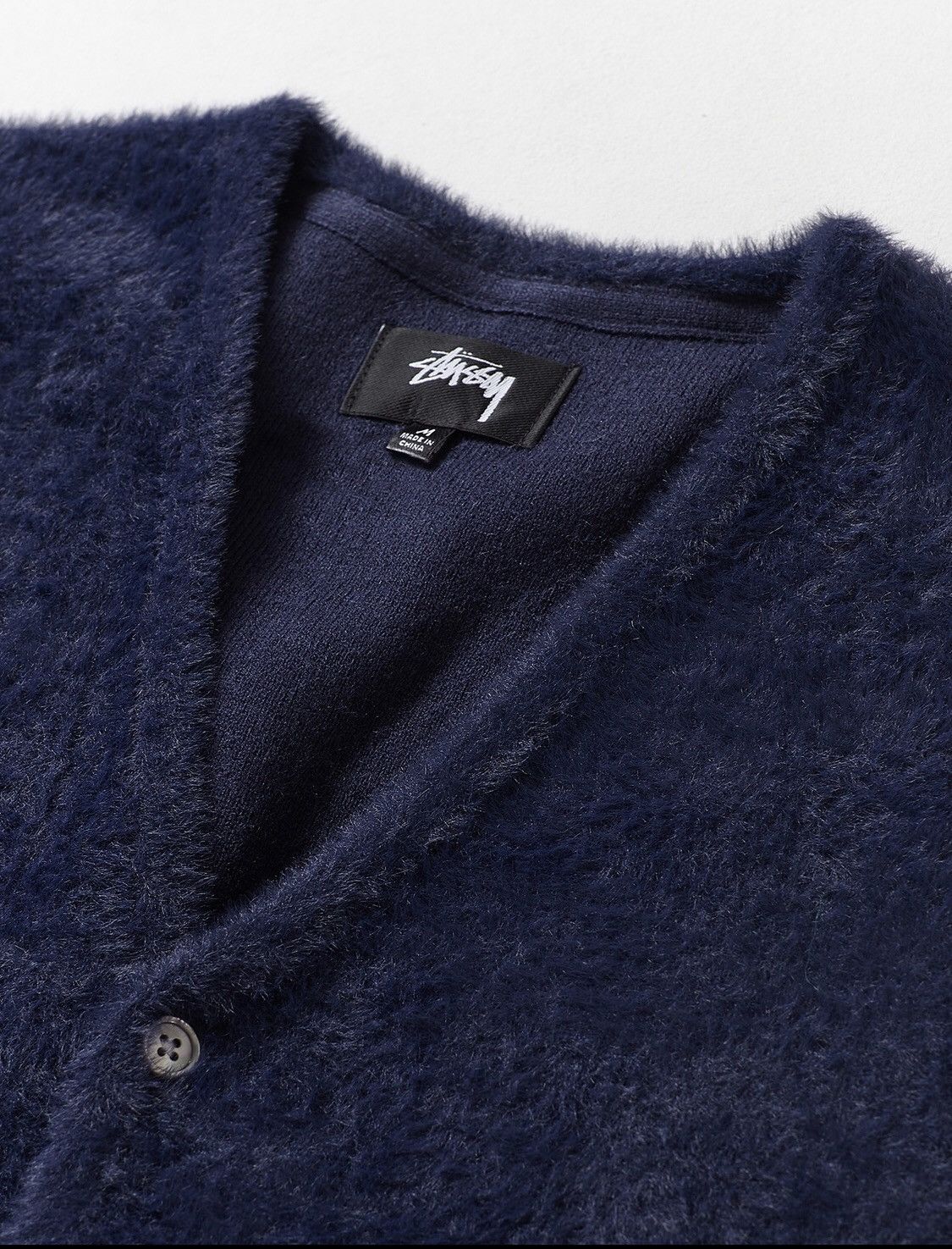 カーディガン stussy shaggy cardigan M navy 紺 カーディガン stussy shaggy cardigan M navy 紺 Shaggy Cardigan