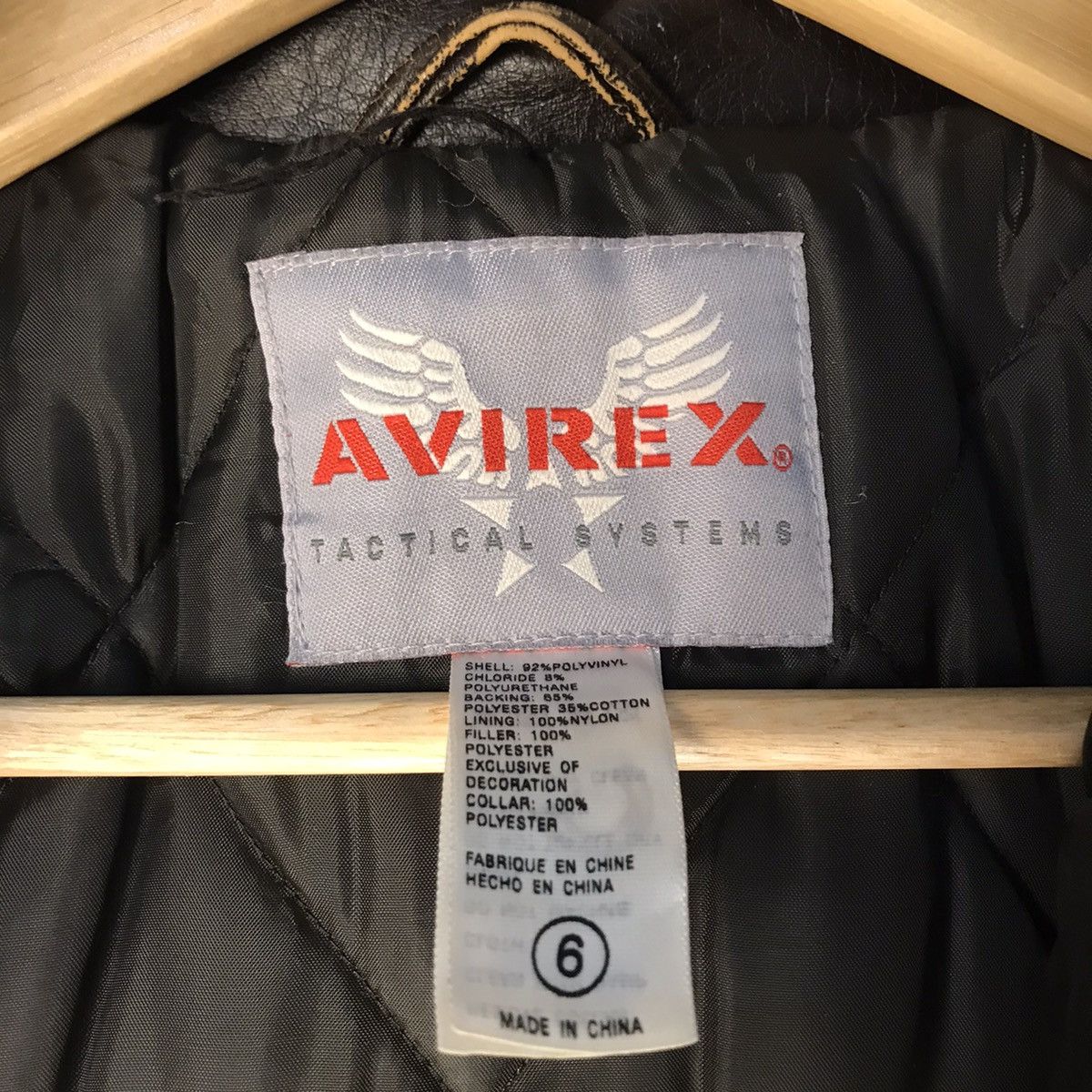 Avirex × Vintage Vintage 🏴‍☠️ Avirex American Eagles Squadron Leather Jacket Size US XS / EU 42 / 0 - 12 Thumbnail