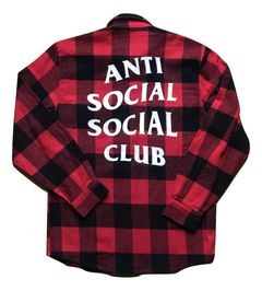 Anti Social Social Club Flannel | Grailed