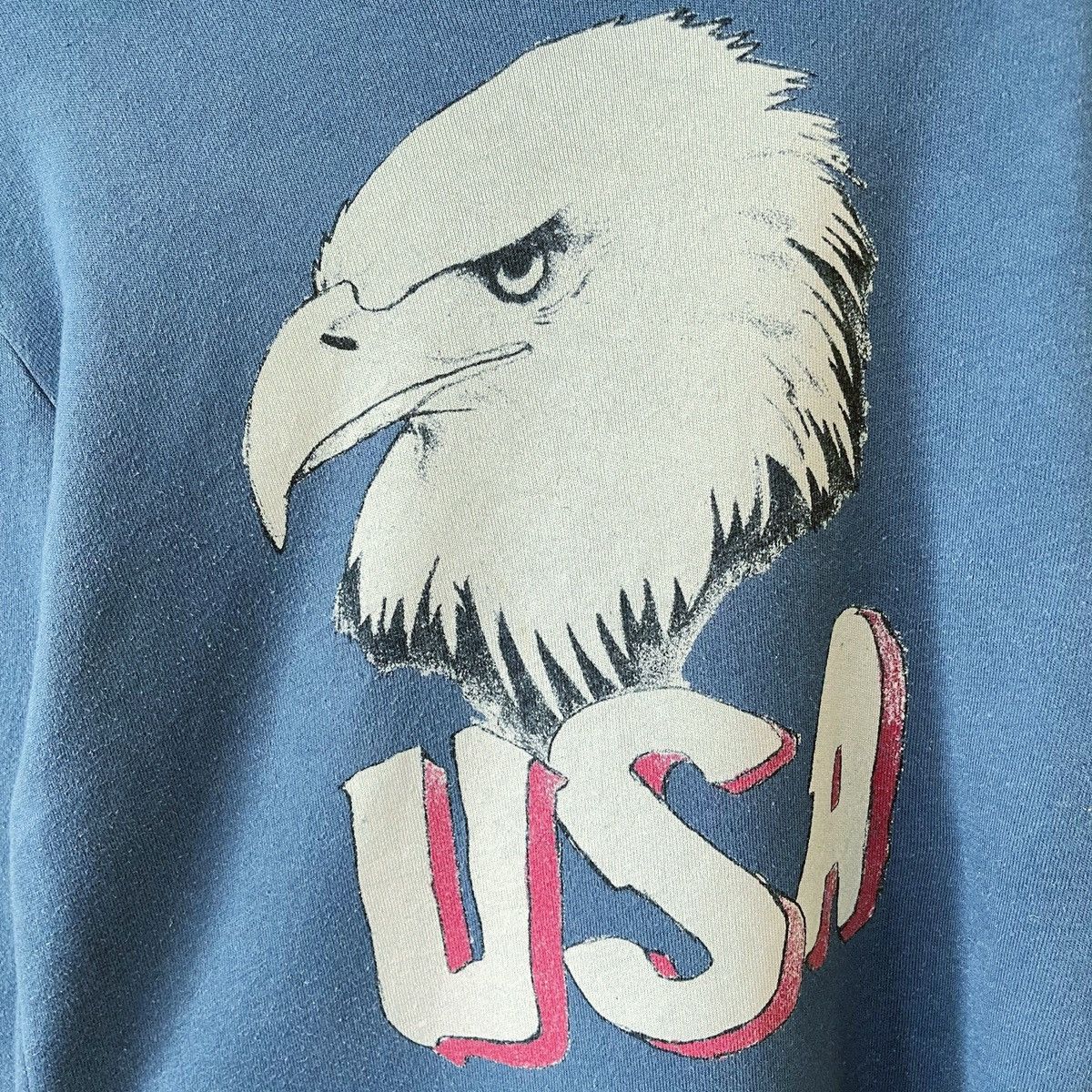 Vintage Eagle Usa Printed Crewneck Hoodie Size M Size US M / EU 48-50 / 2 - 5 Thumbnail