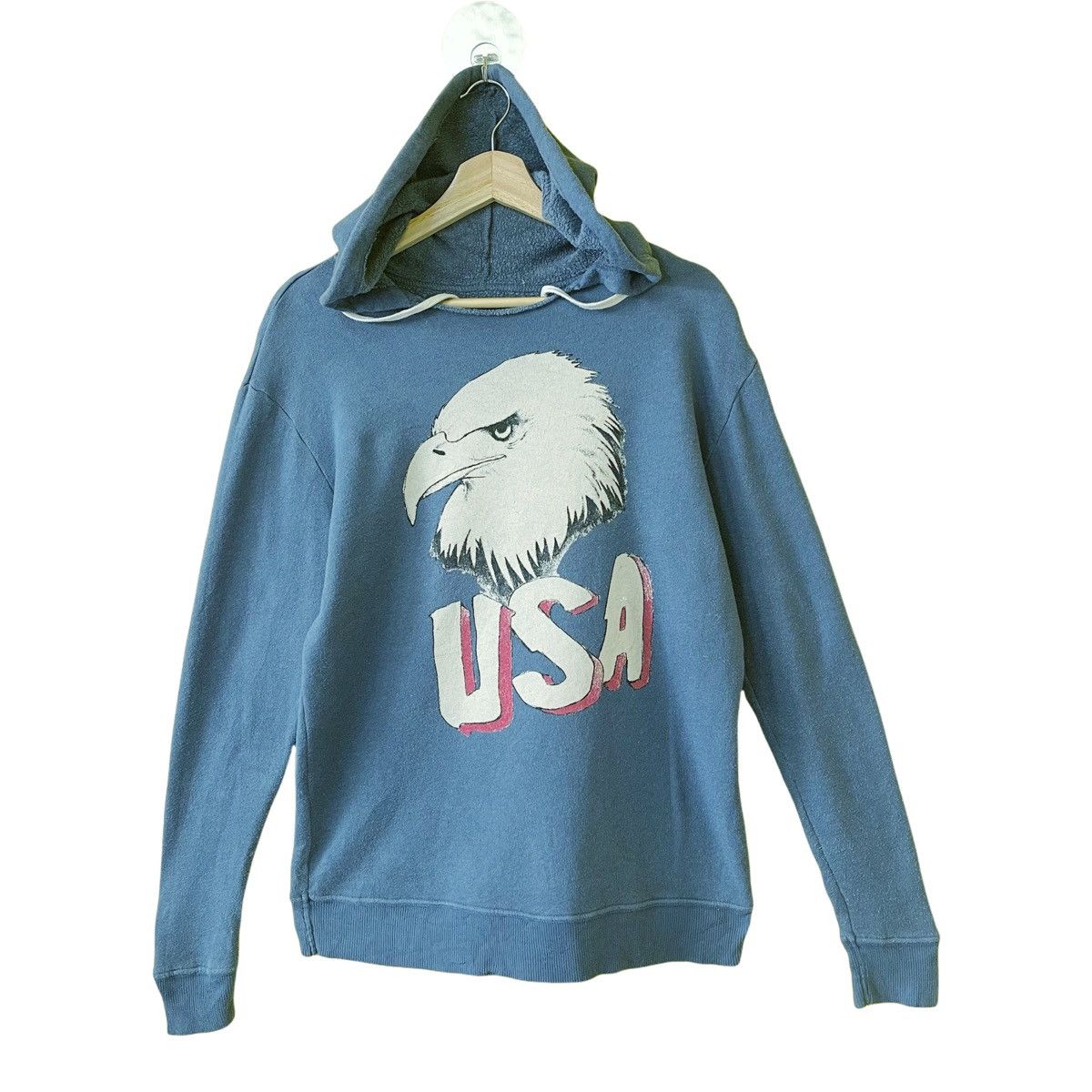 Vintage Eagle Usa Printed Crewneck Hoodie Size M Size US M / EU 48-50 / 2 - 3 Thumbnail
