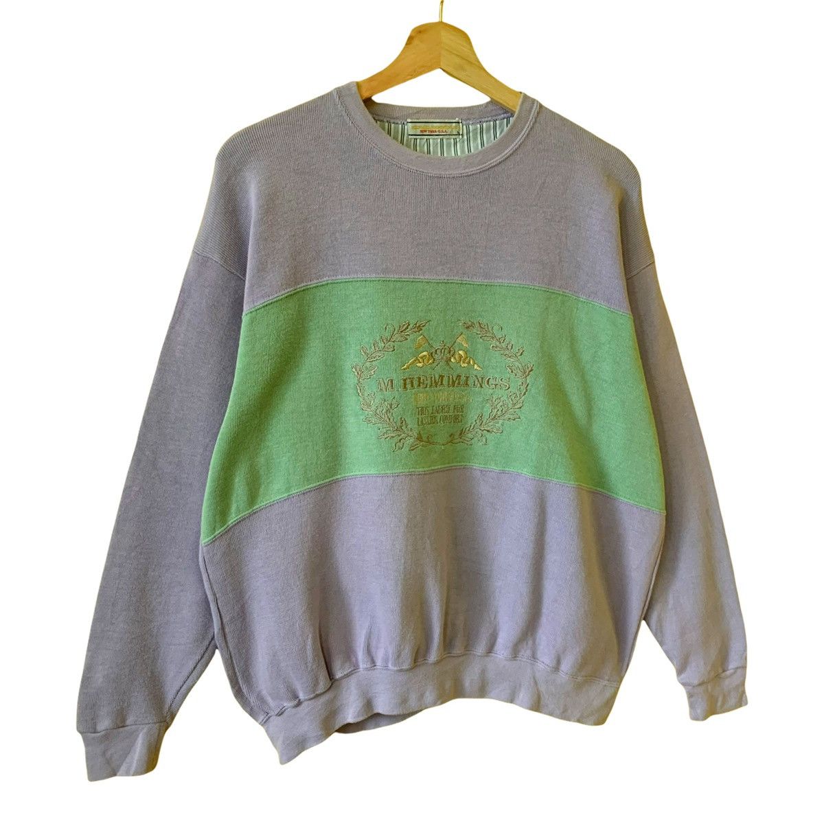 Japanese Brand 90’s M.Hemmings New York Big Logo Crewneck Sweatshirt Size M Size US M / EU 48-50 / 2 - 2 Thumbnail