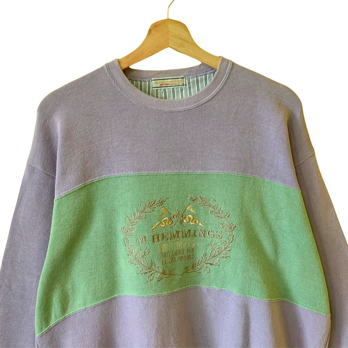 Japanese Brand 90’s M.Hemmings New York Big Logo Crewneck Sweatshirt Size M Size US M / EU 48-50 / 2 - 4 Thumbnail
