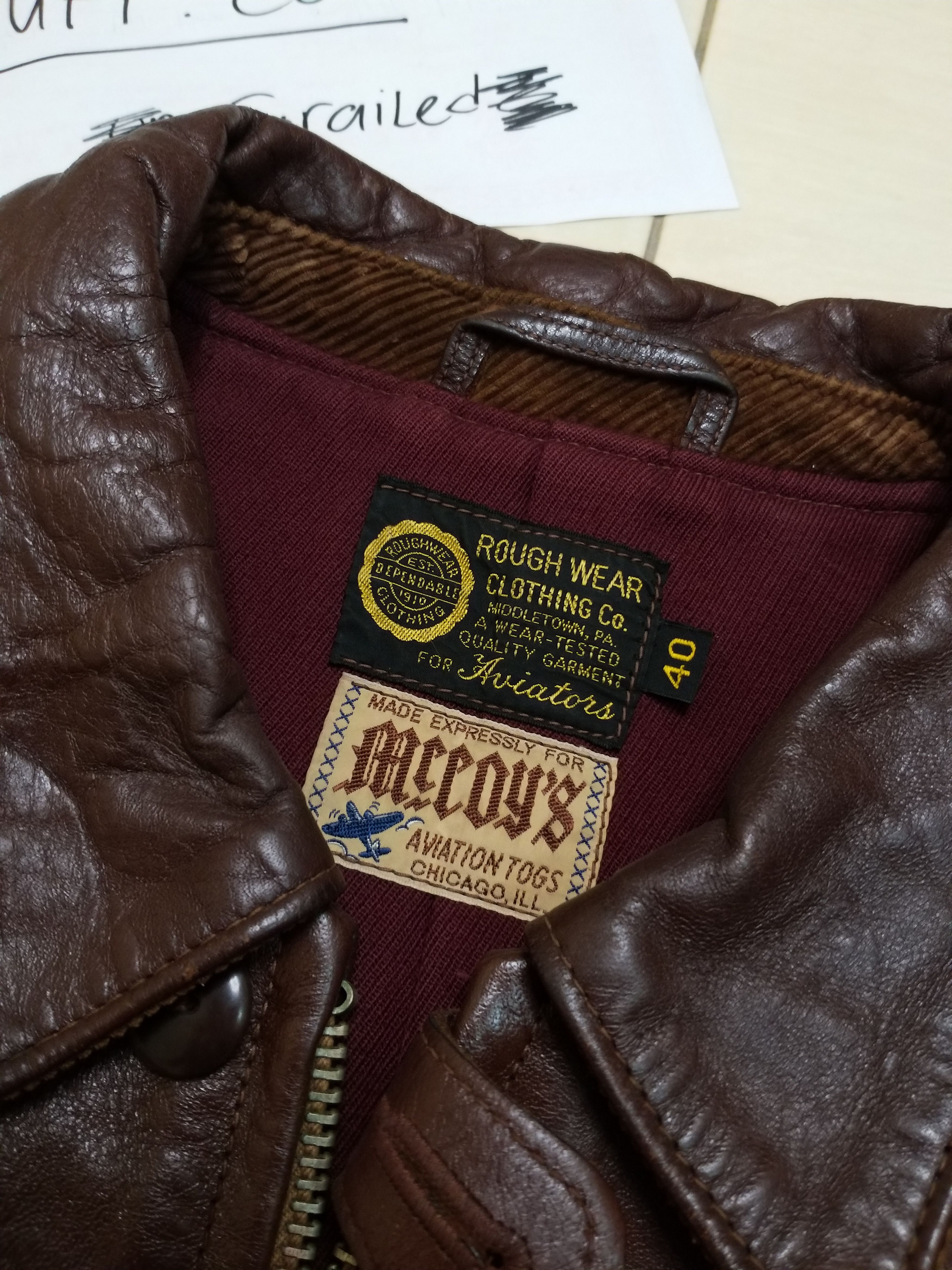 The Real McCoy's The Real McCoy's roughwear clothing 30s jacket for Aviators Size US L / EU 52-54 / 3 - 2 Preview